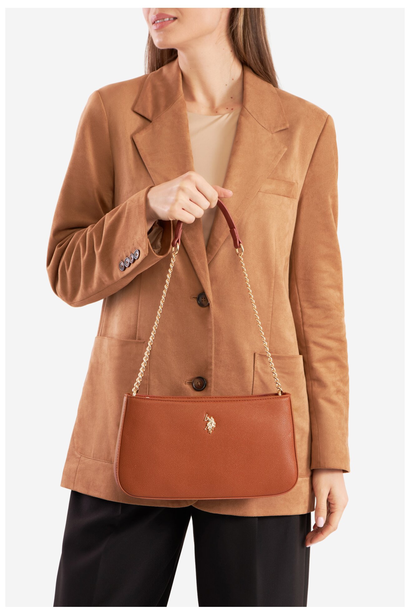 Дамска чанта U.S. POLO ASSN. BIUXT8391WVP МЕДЕНОЧЕРВЕН