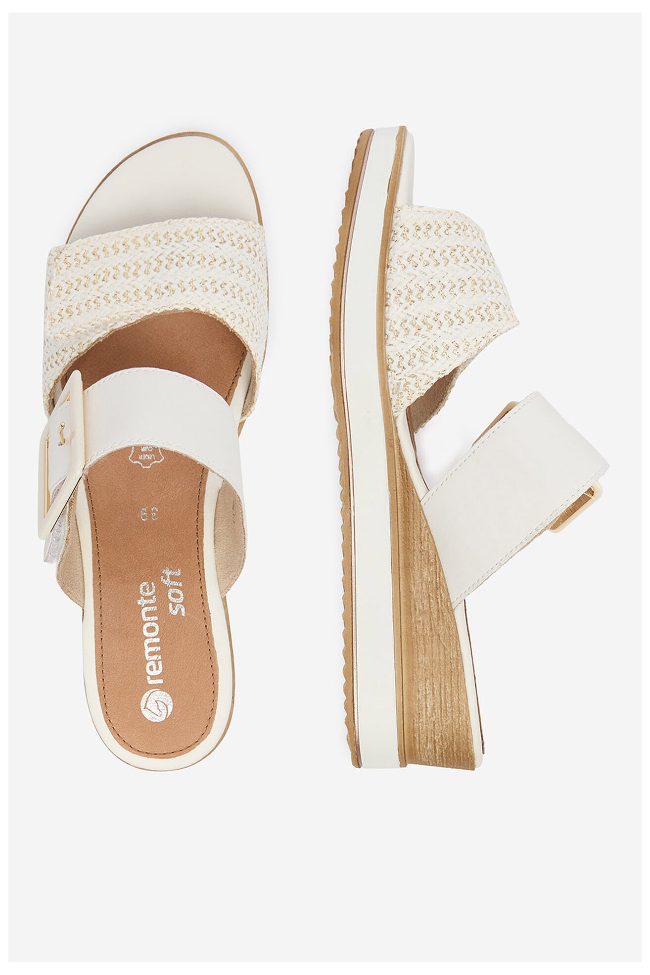 Klapki Remonte CEO-D6463-80 Biały