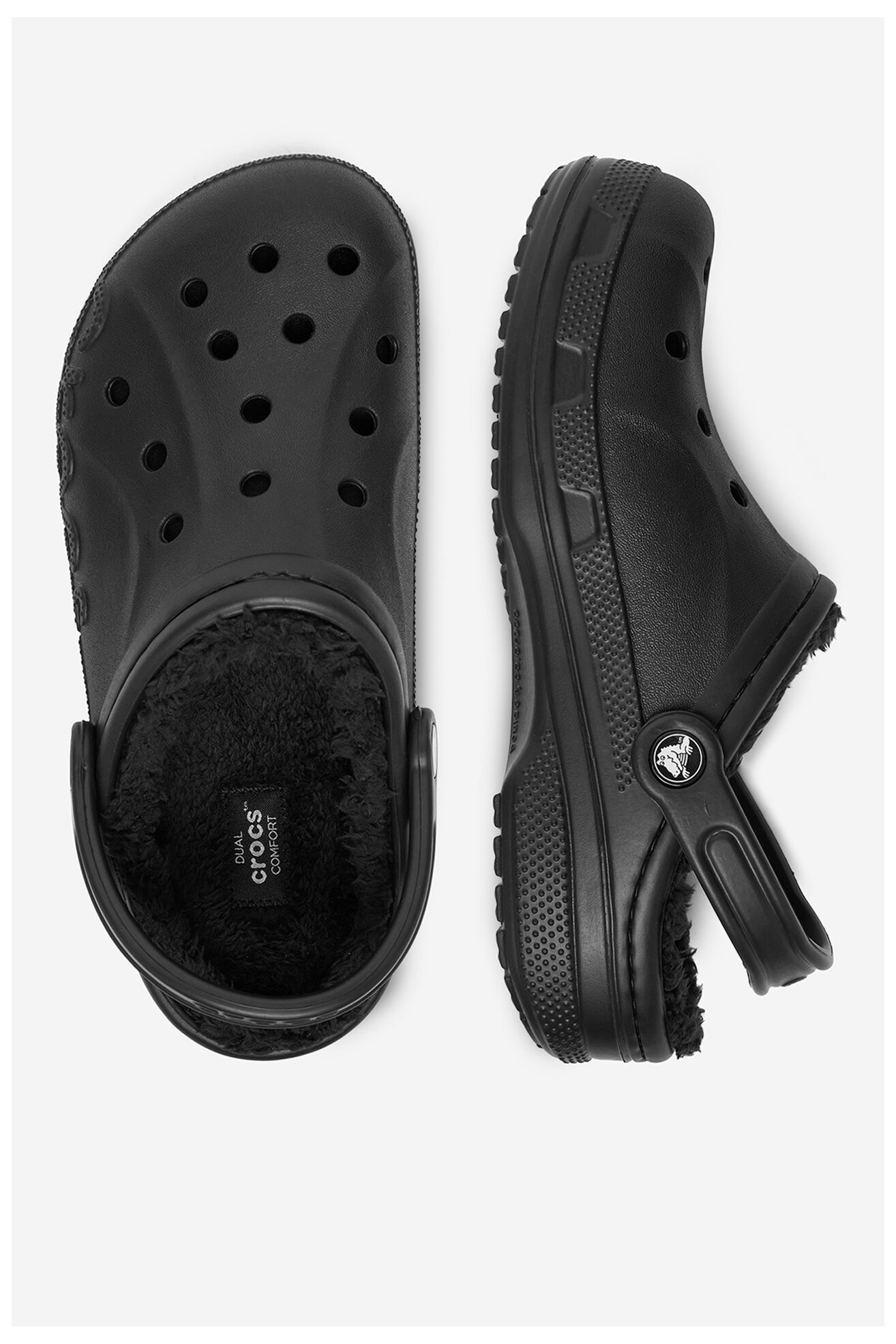 Șlapi pentru bazin Crocs C-BAYA LINED CLOG 205969-060 W NEGRU