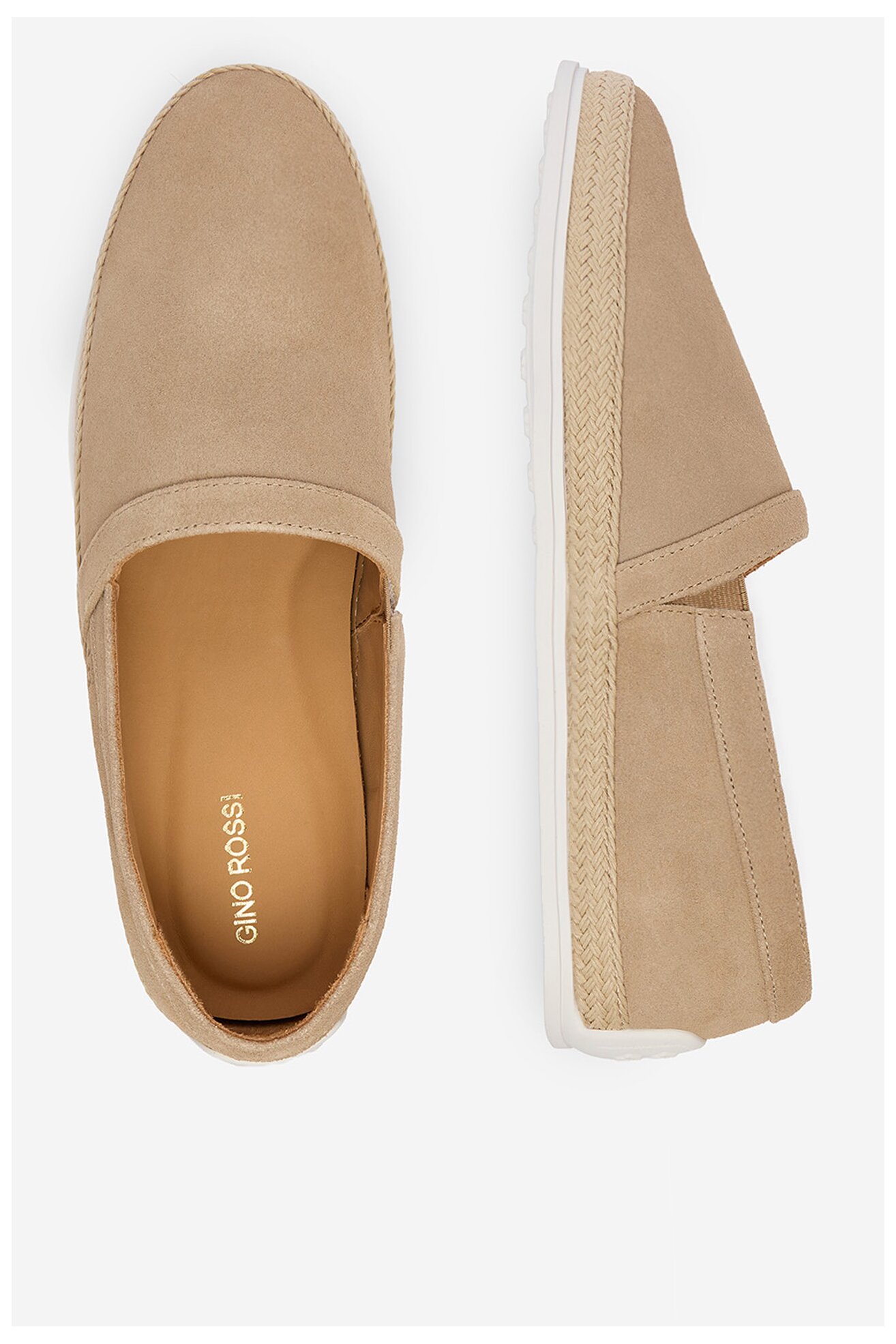 Espadryle Gino Rossi EO-TOMO-01 126AM Beżowy