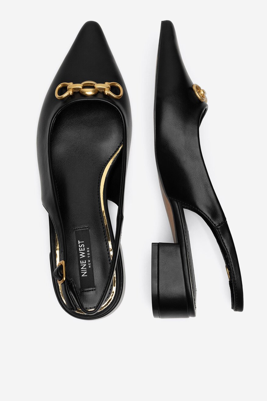 
                NINE WEST - Baleriny z odkrytą piętą - 5905588889861