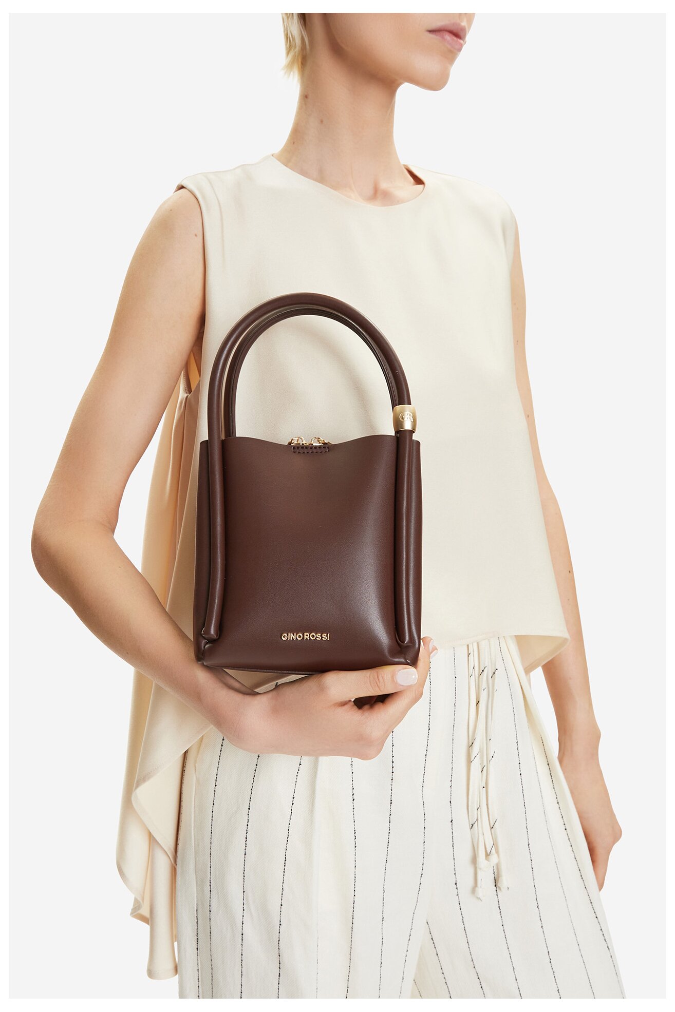 Kézitáska Gino Rossi CEO-SADE-LX10152 BARNA