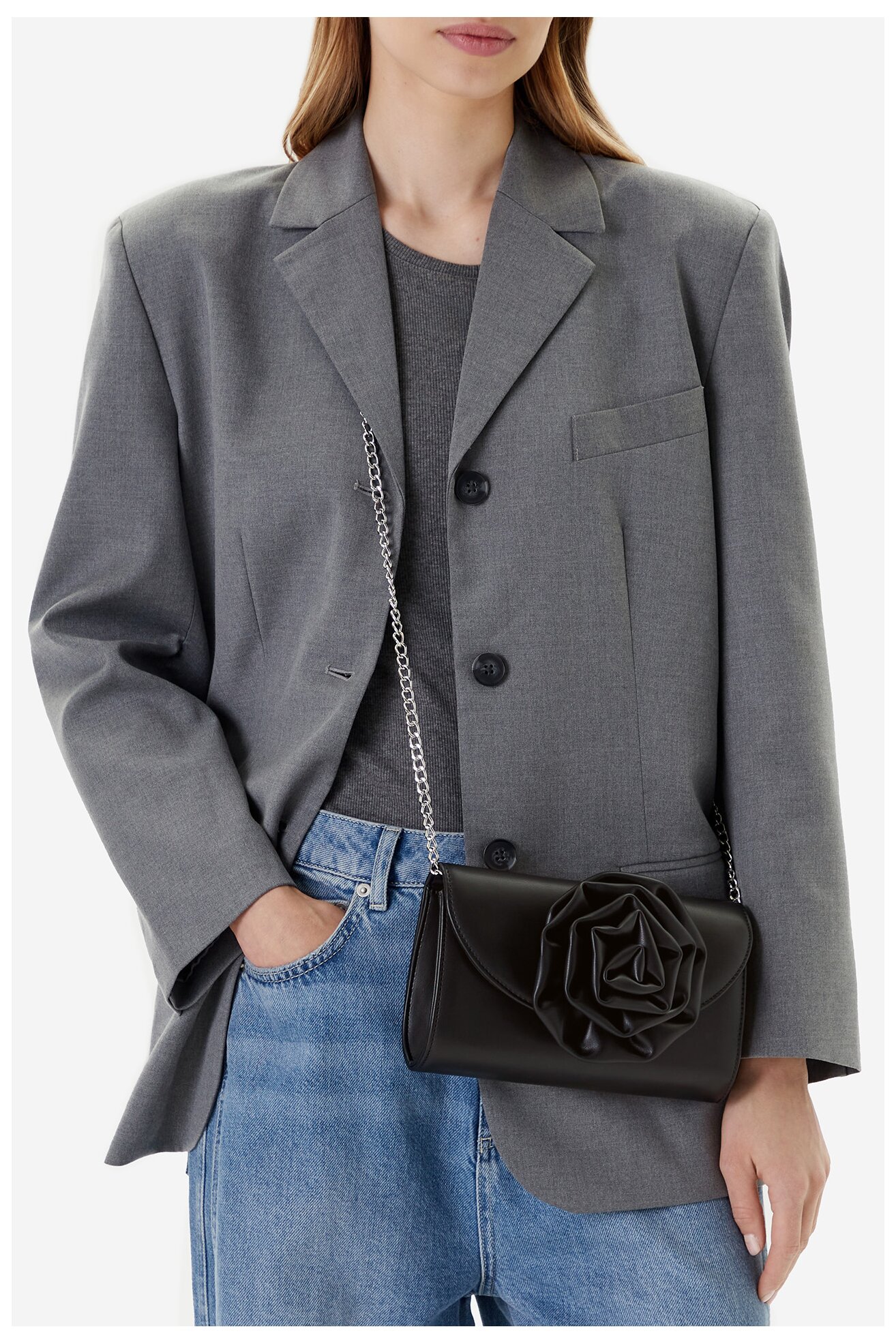 Geantă de mână Jenny C-JNY-M-025-08 NEGRU