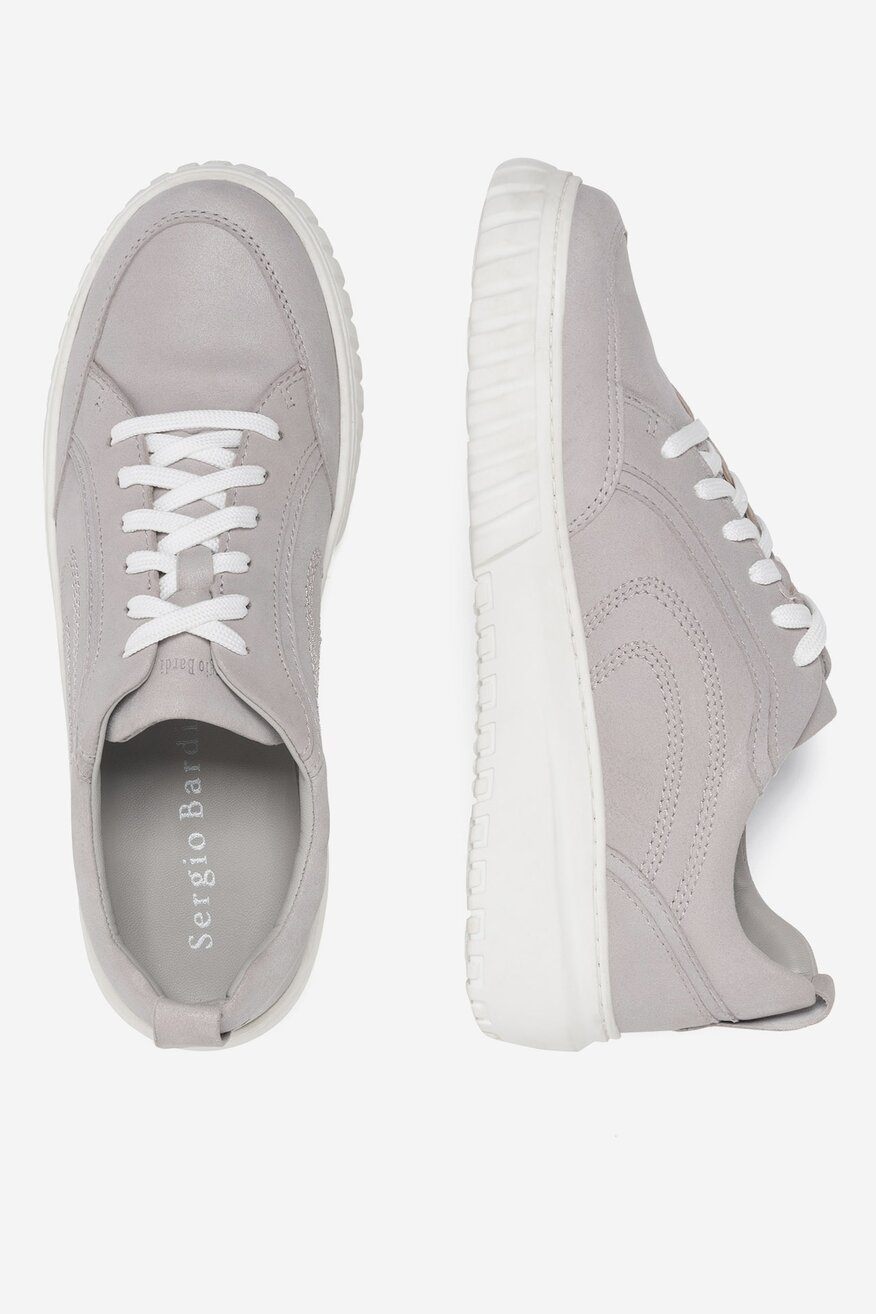 Sergio Bardi - Sneakersy skórzane - 5905588556244