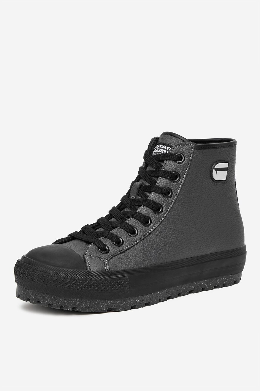 G-STAR RAW - Trampki skórzane ocieplane - 5906751364918