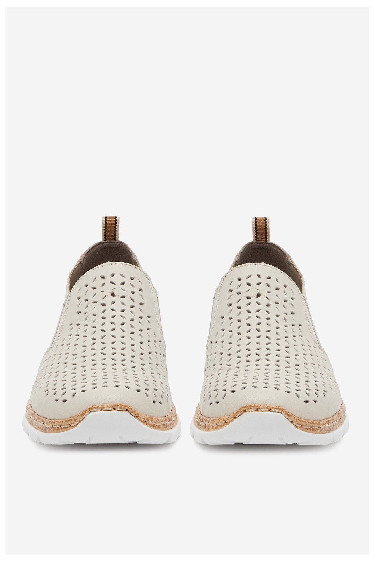 Półbuty Rieker N4251-60 Beżowy