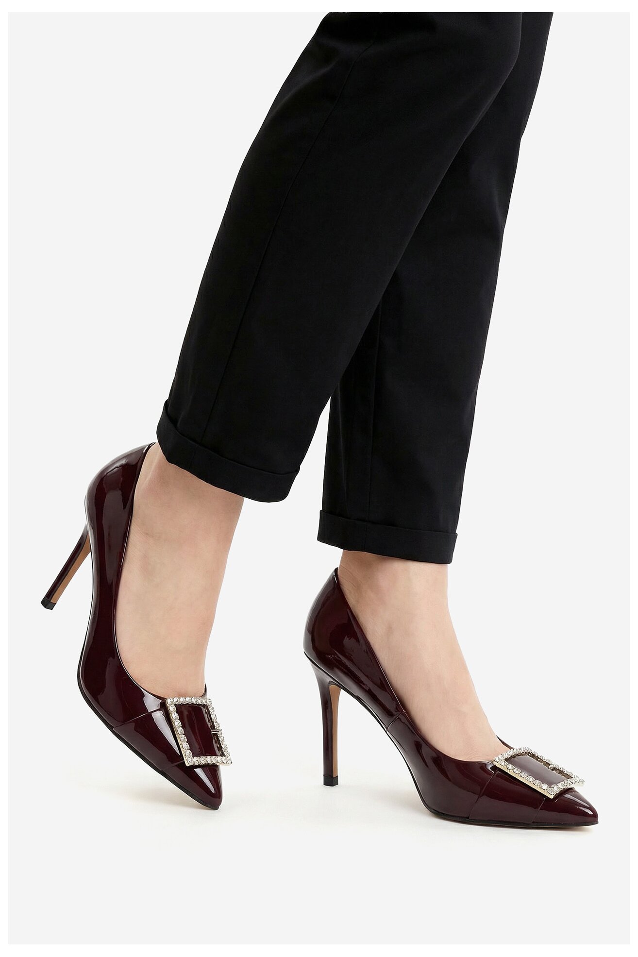 Czółenka NINE WEST CEO-LUBNA-01 Bordowy