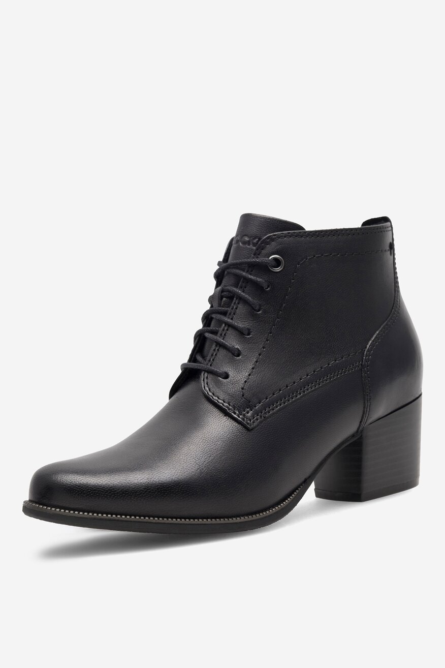Lasocki - Botki skórzane na słupku - 5905588051046