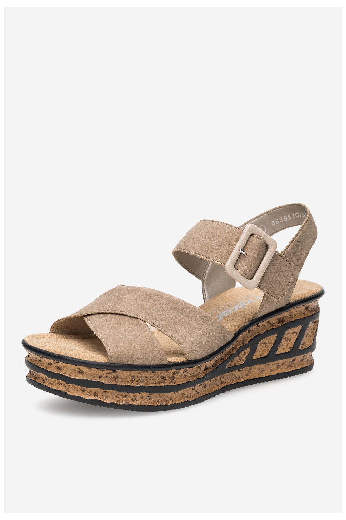 Sandały Rieker 68163-62 Beżowy