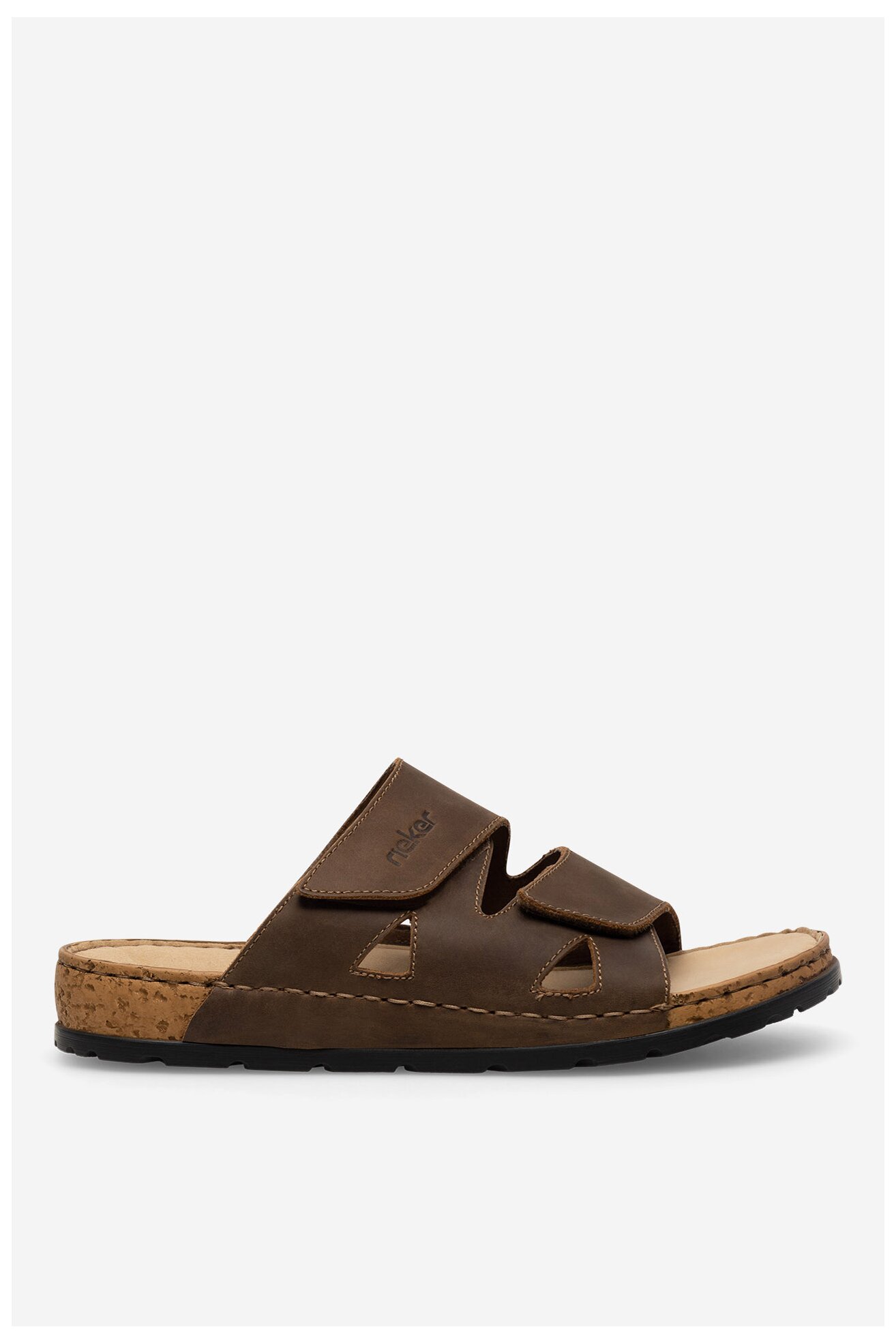 Klapki Rieker 25691-25 Brązowy