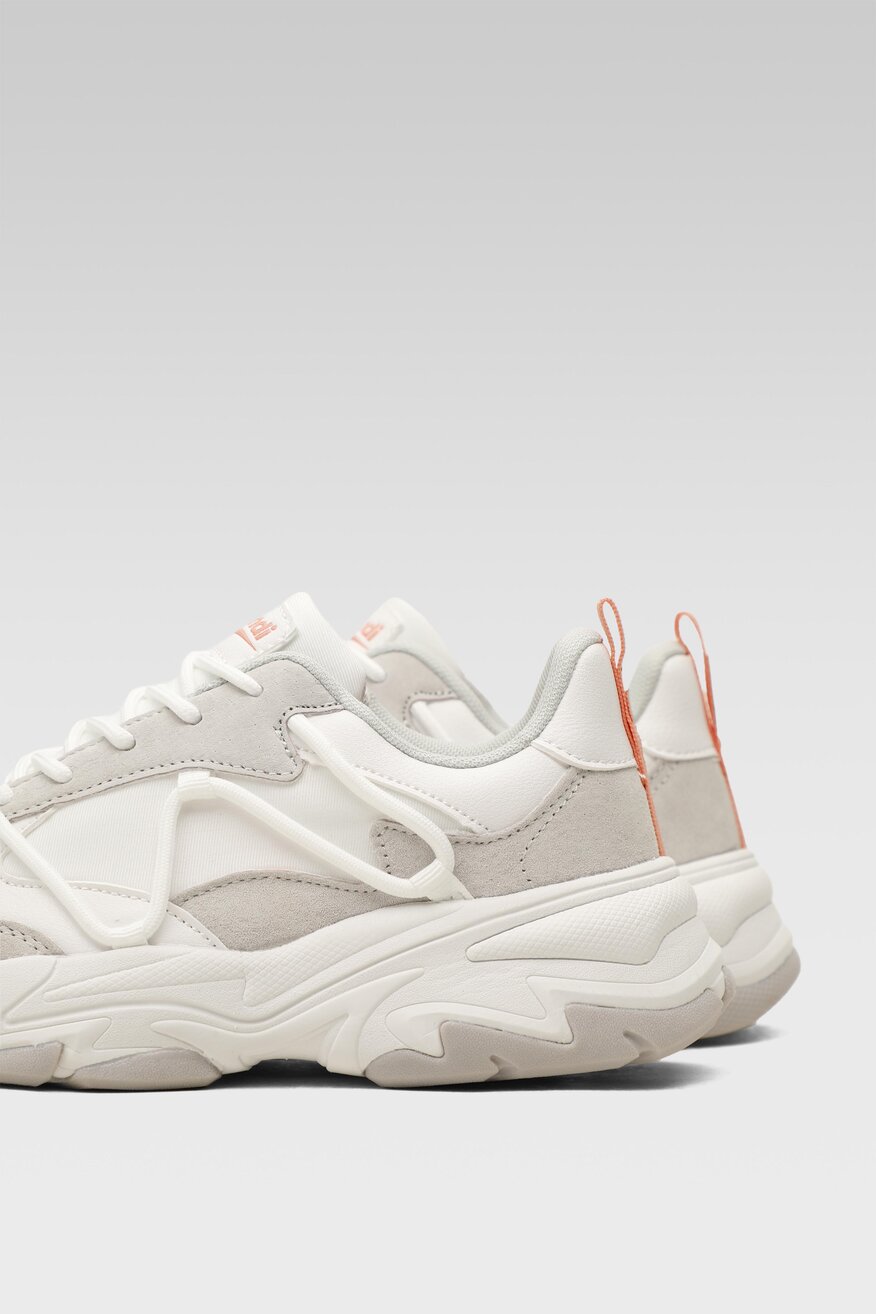 
                Sprandi - Skórzane obuwie sportowe pastelowe - 5904248775261