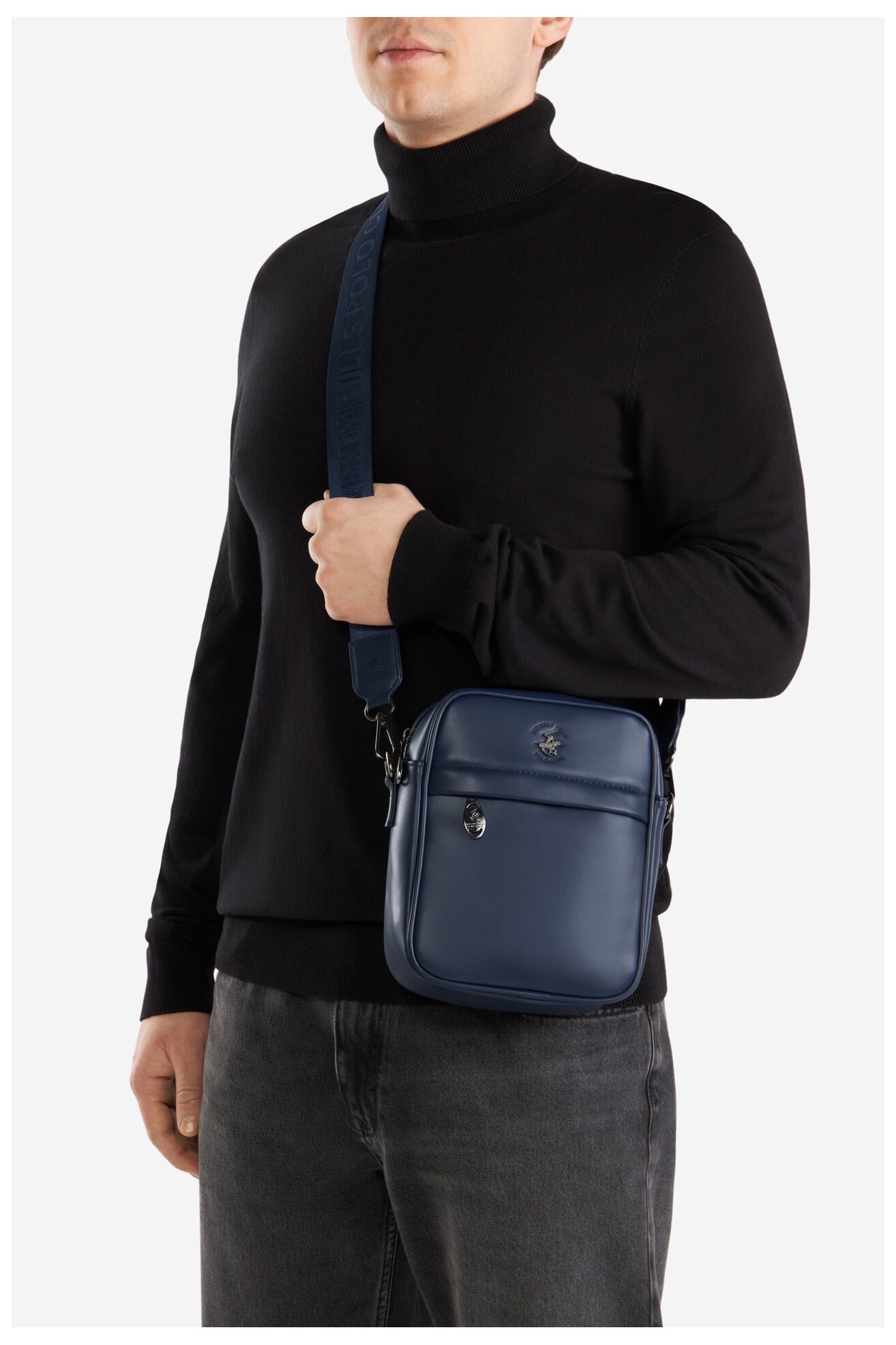 Férfi táska Beverly Hills Polo Club BHPC-L-018-07 SÖTÉTKÉK