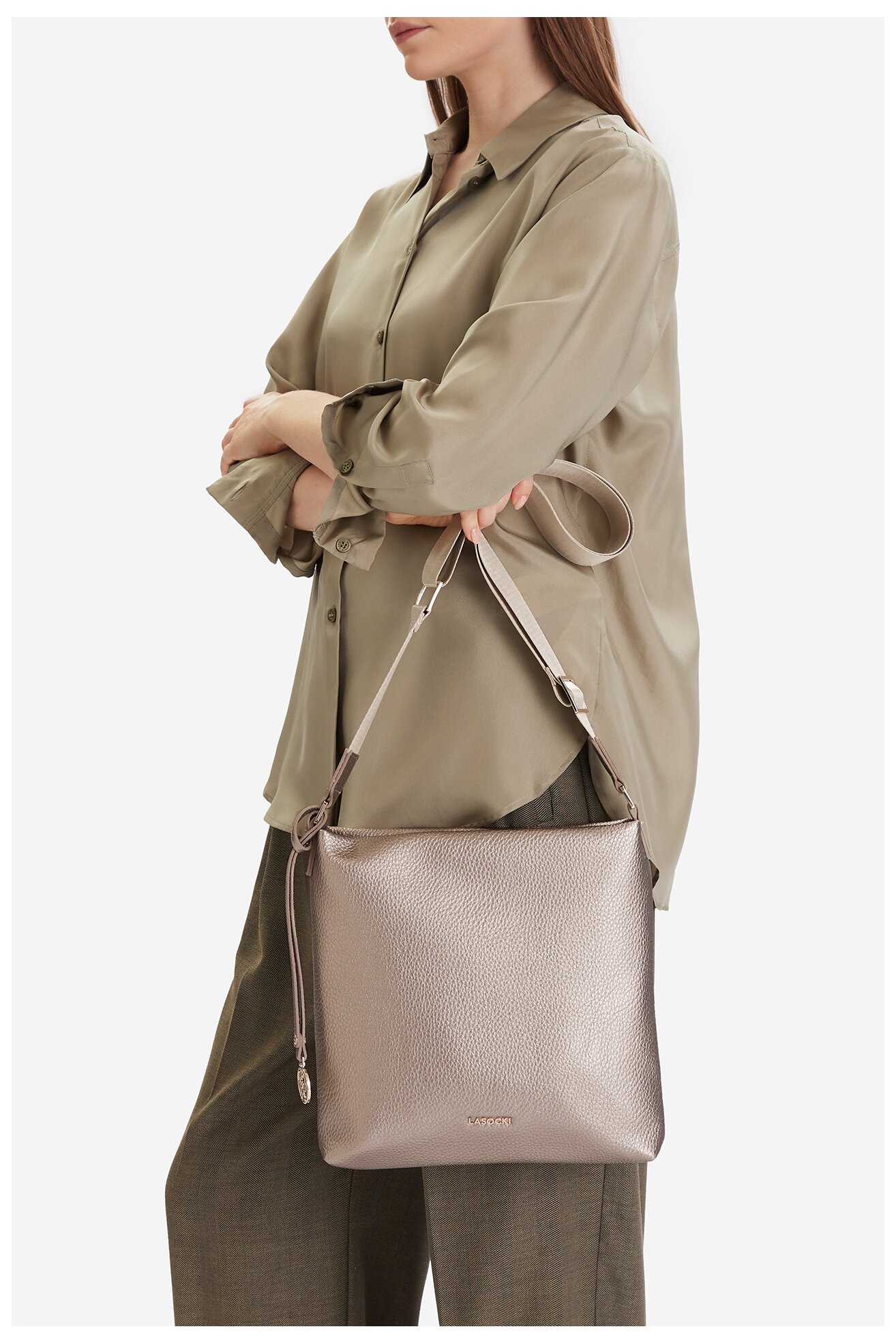 Torba Lasocki CEO-LSK-K-031-06 STARO SREBRO