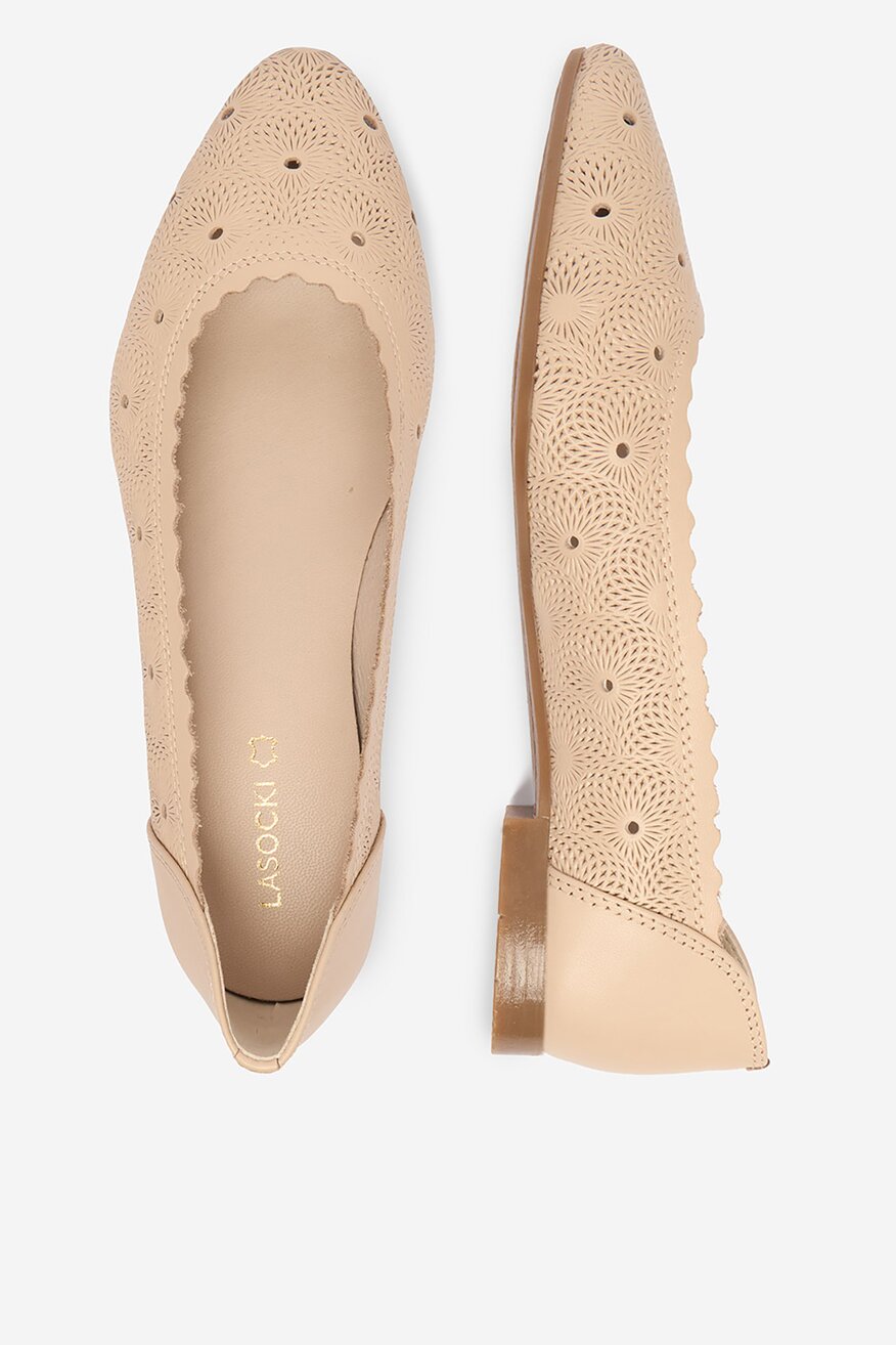 Lasocki - Baleriny skórzane - 5906751749227