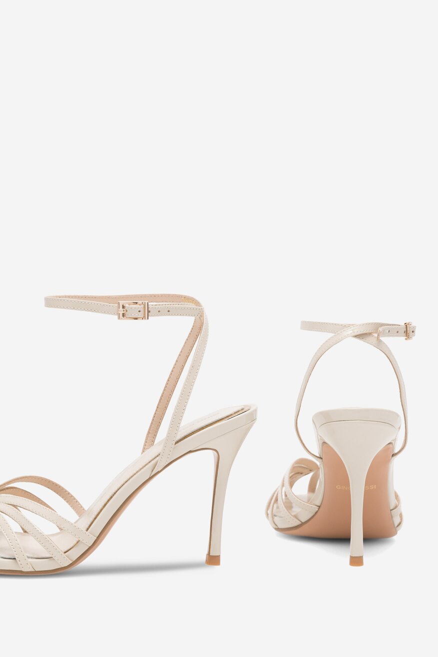 Gino Rossi - Sandały skórzane na szpilce - 5905588583721