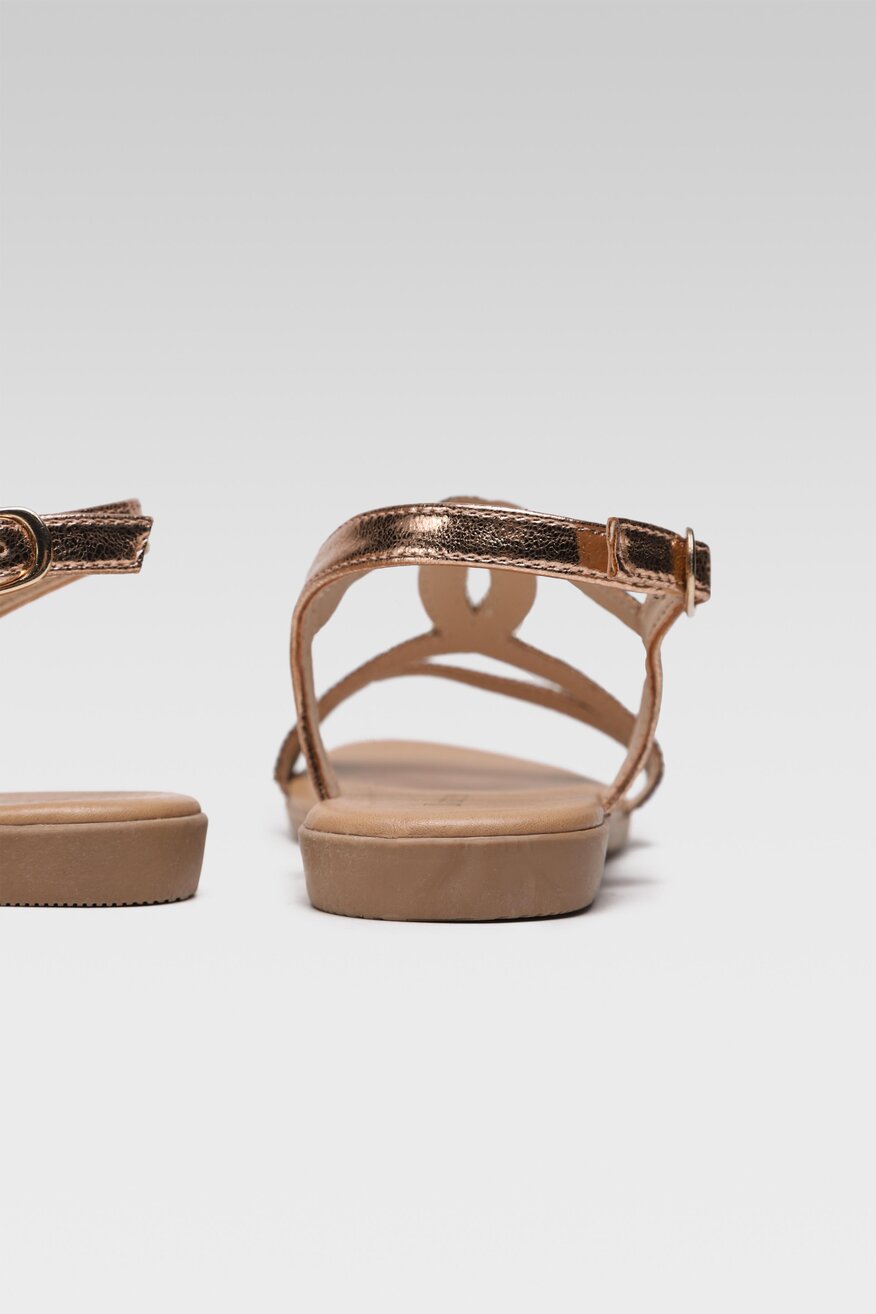 Bassano - Sandały złote - 5904862779652