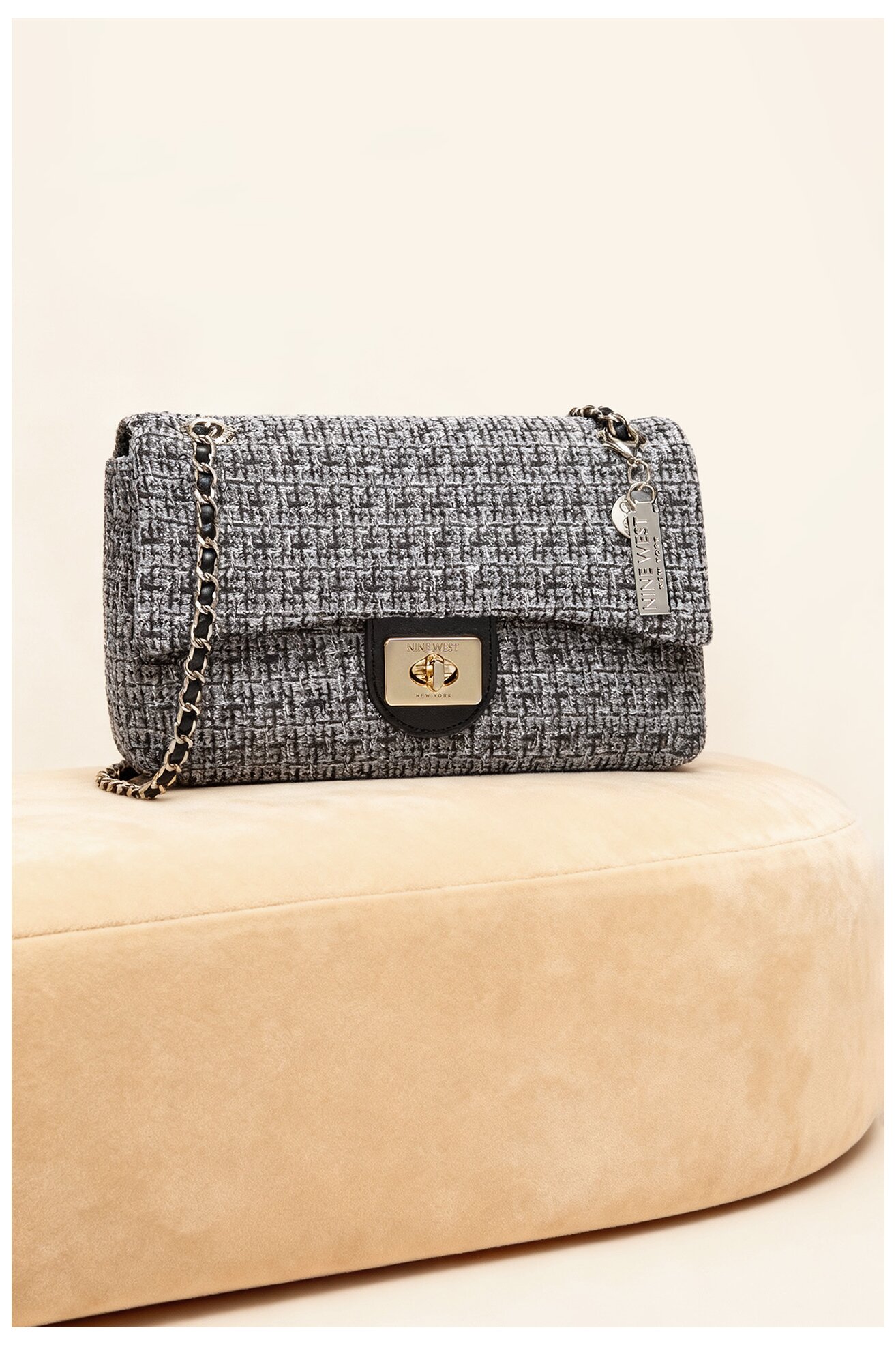 Дамска чанта NINE WEST EO-HUDSON-HARMONY-LDA8004A СИВ