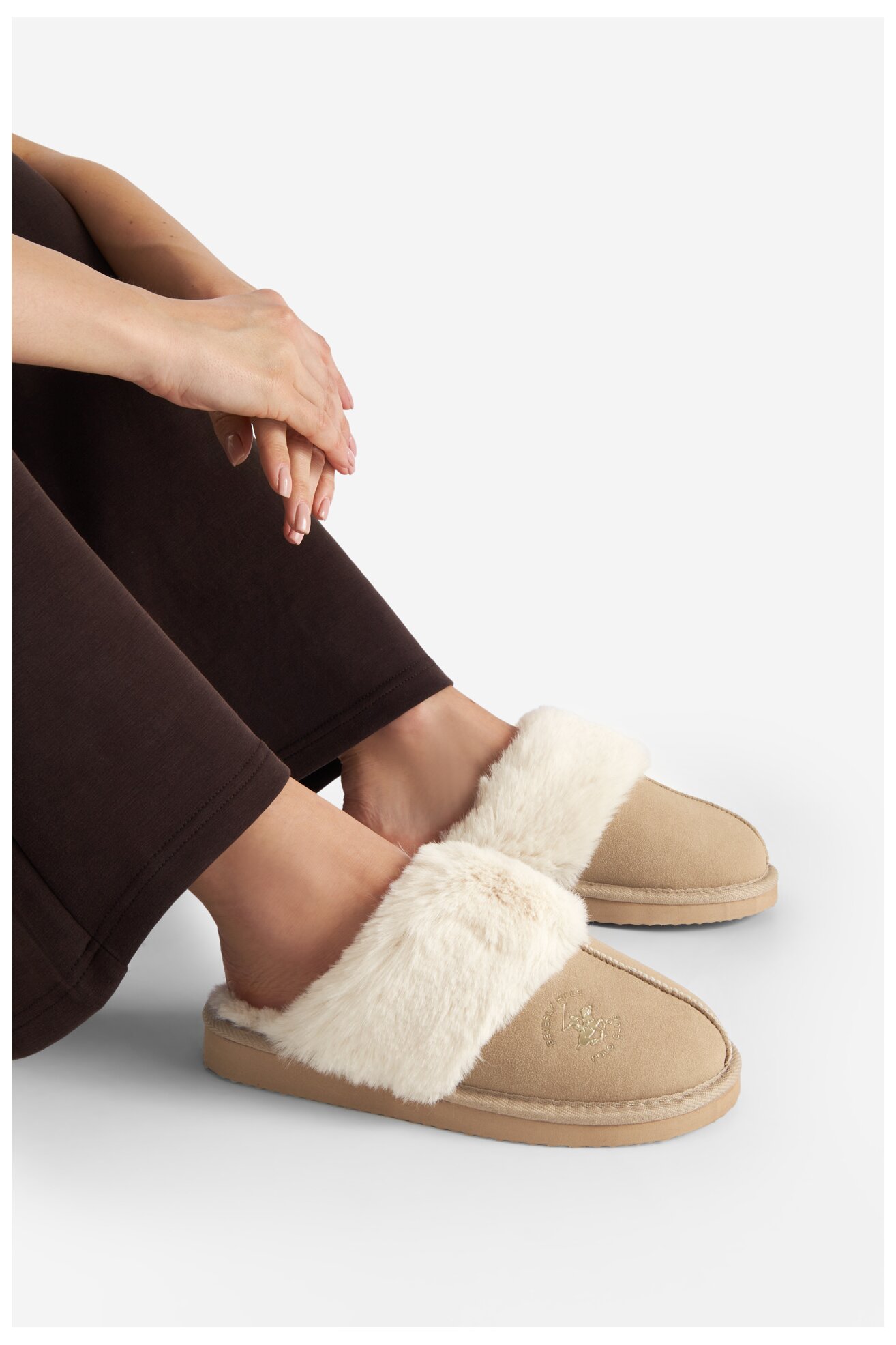 Kapcie Beverly Hills Polo Club WFA3417-1 Beżowy