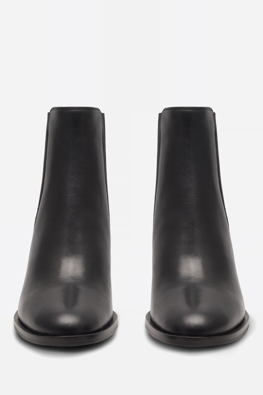 Gino Rossi - Botki skórzane na słupku - 5905588005353