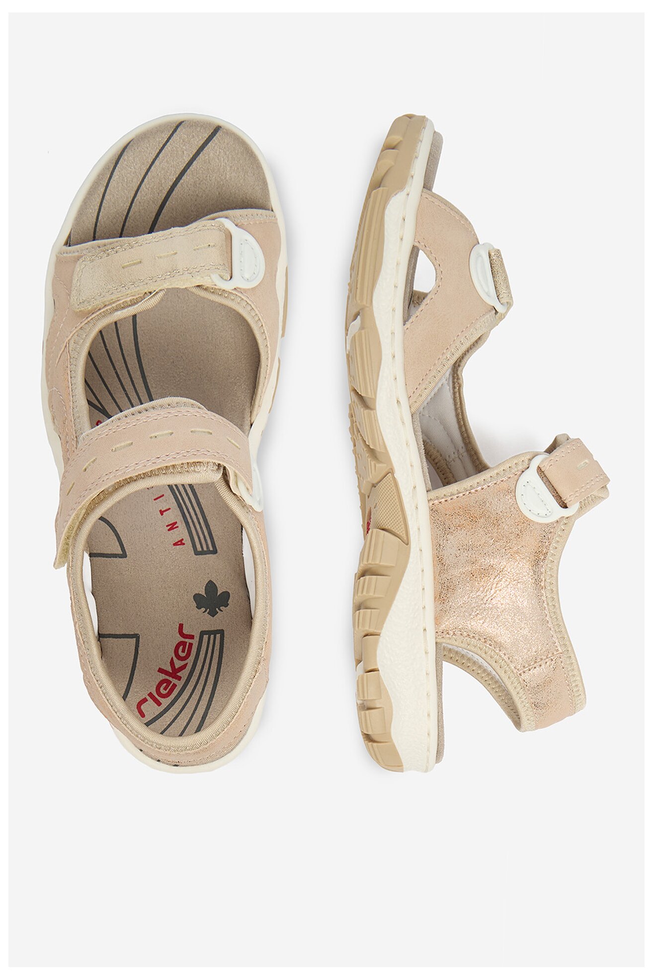 Sandały Rieker CEO-68866-31 Różowy jasny