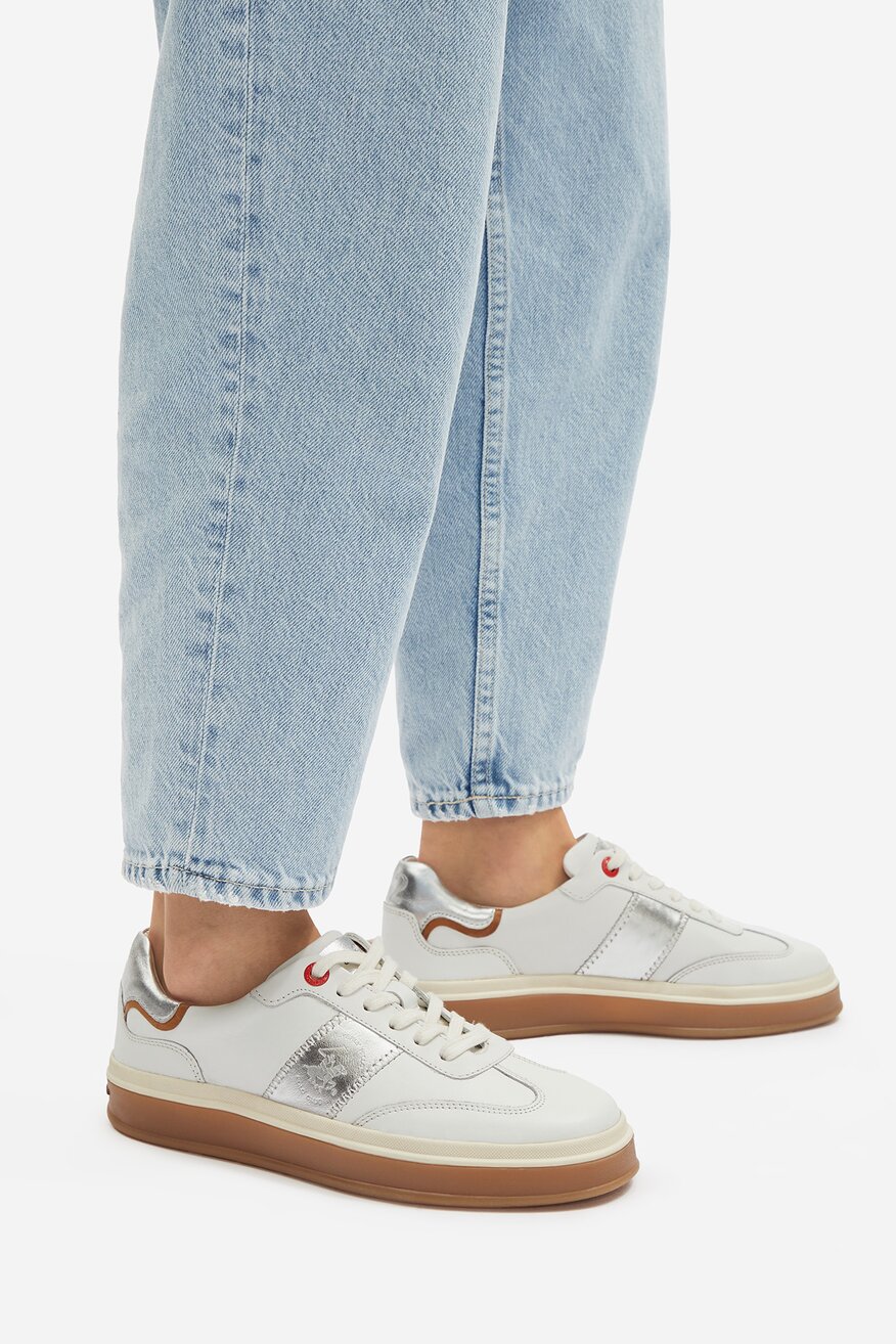 Sneakerși Beverly Hills Polo Club ALB - 5906751106808