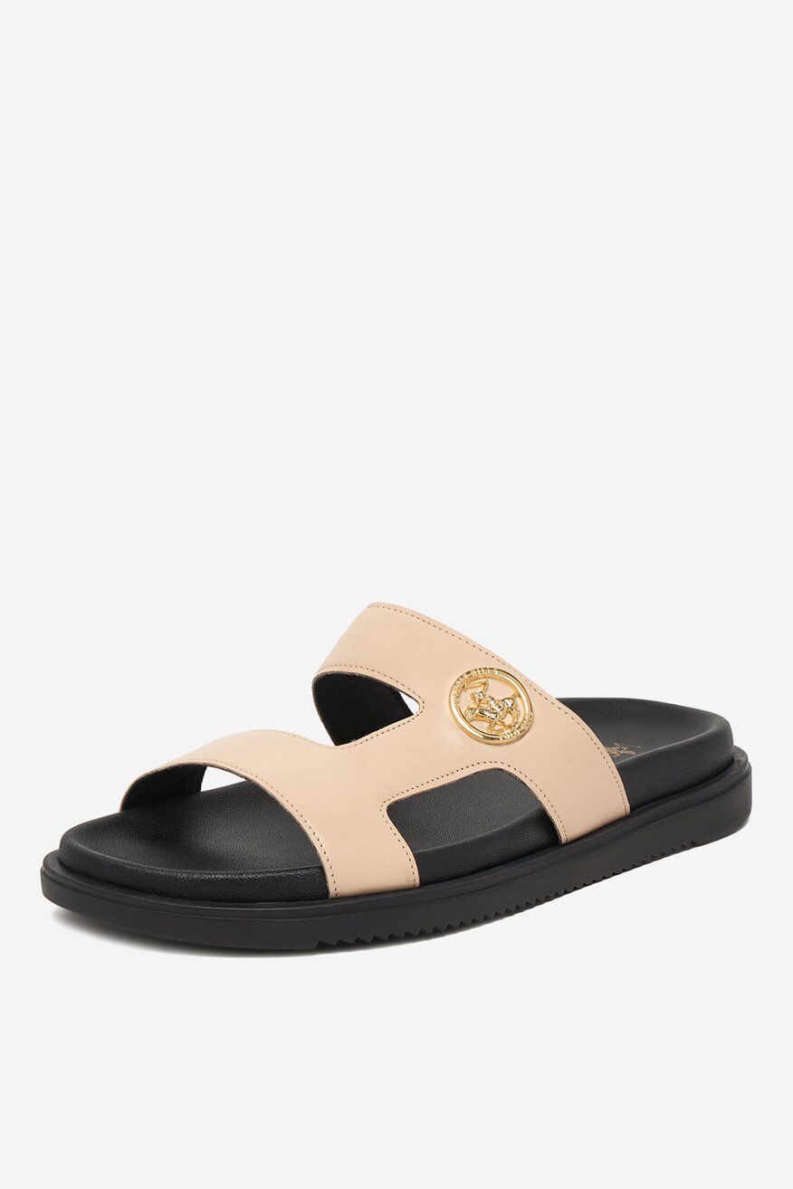 
                Beverly Hills Polo Club - Klapki skórzane - 5906751898932