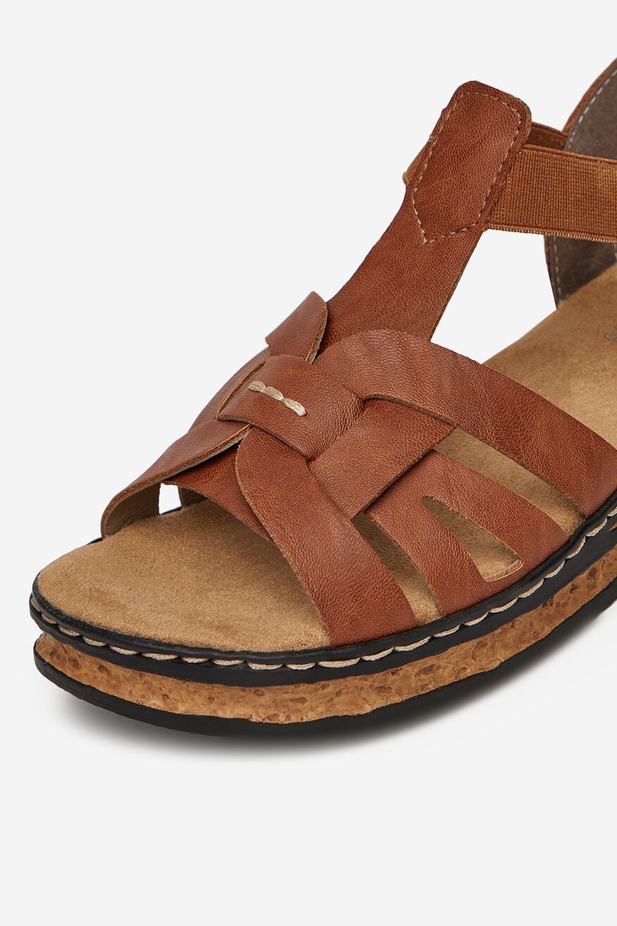 
                Сандали Rieker ТЪМНОКАФЯВ - 2230078405553