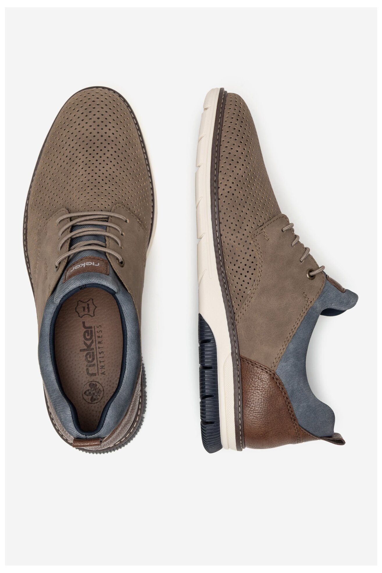Половинки обувки Rieker 14450-64 БЕЖОВ