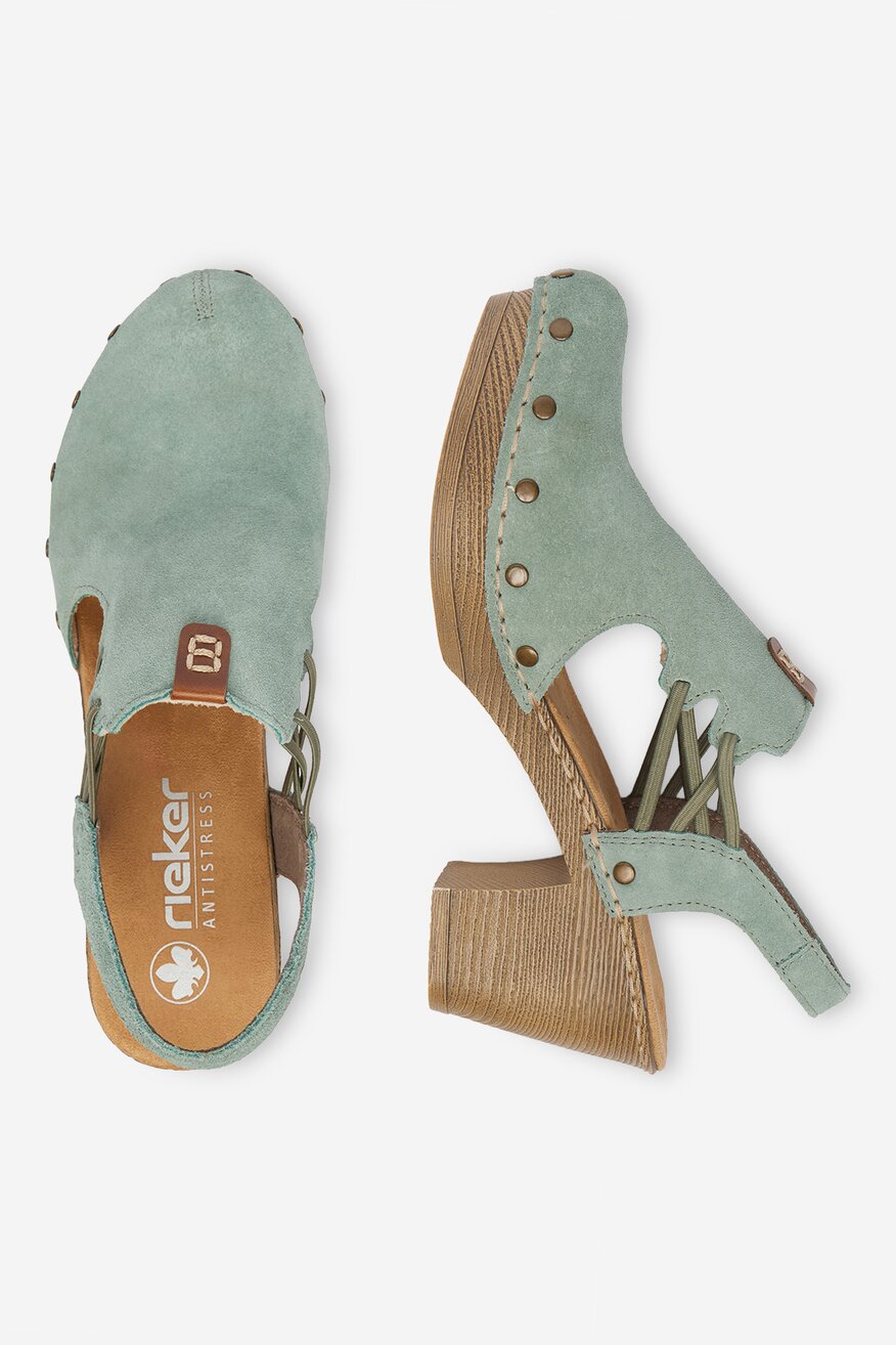 Sandały Rieker CEO-66775-52 Oliwkowy jasny - 5906751826911