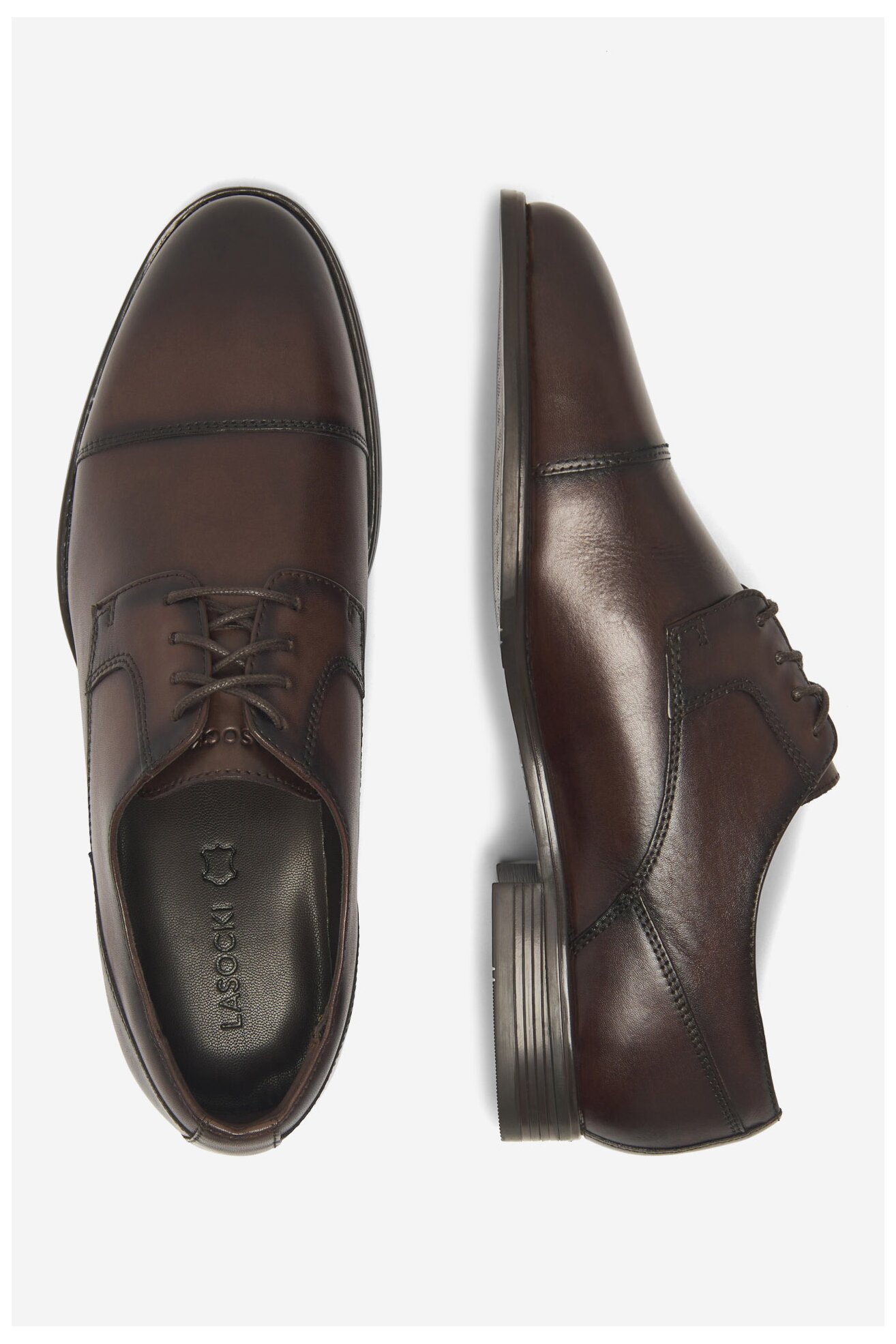 Половинки обувки Lasocki LOCARNO-01 MB ТЪМНОКАФЯВ