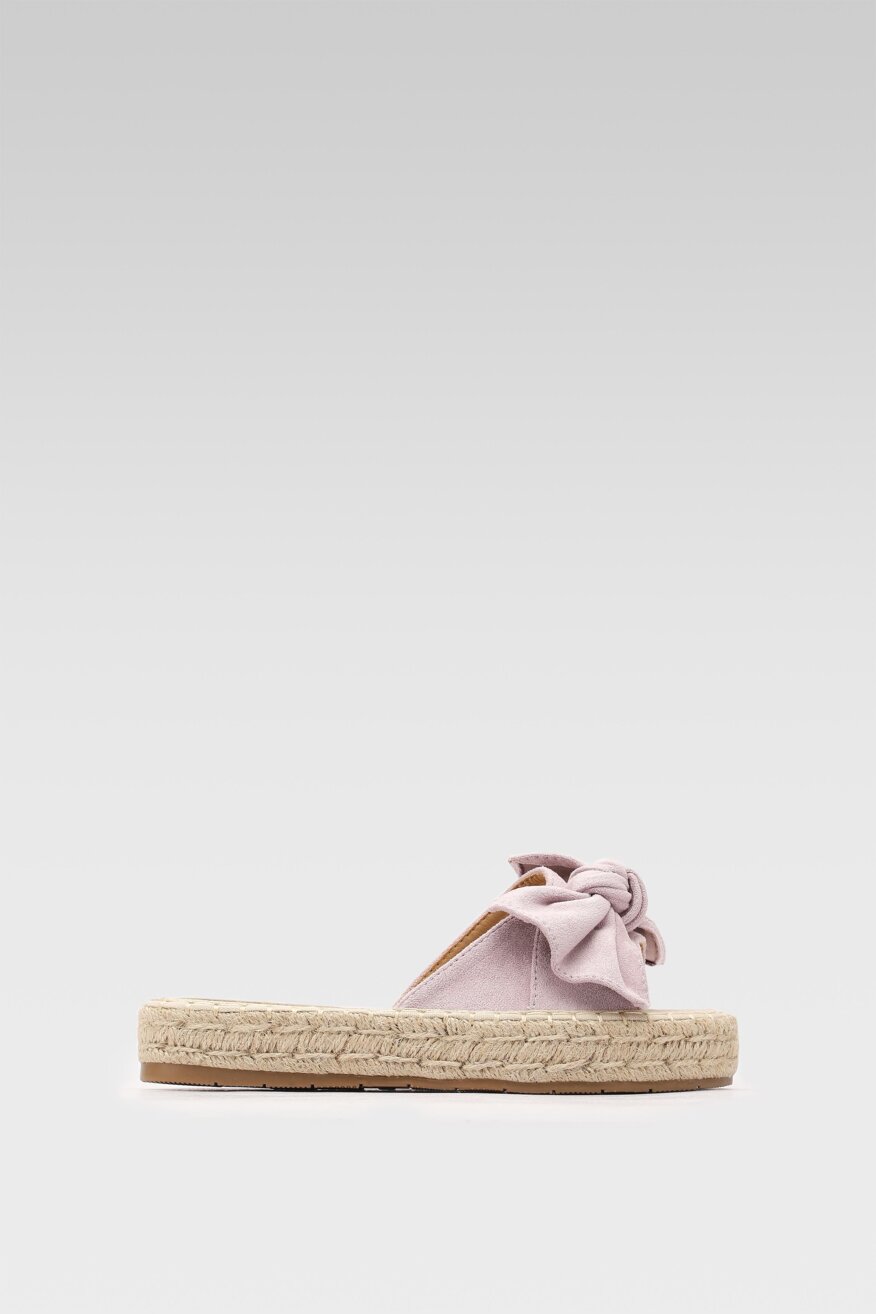 
                Jenny Fairy - Klapki na koturnie z platformą z aplikacją - 5903698419268