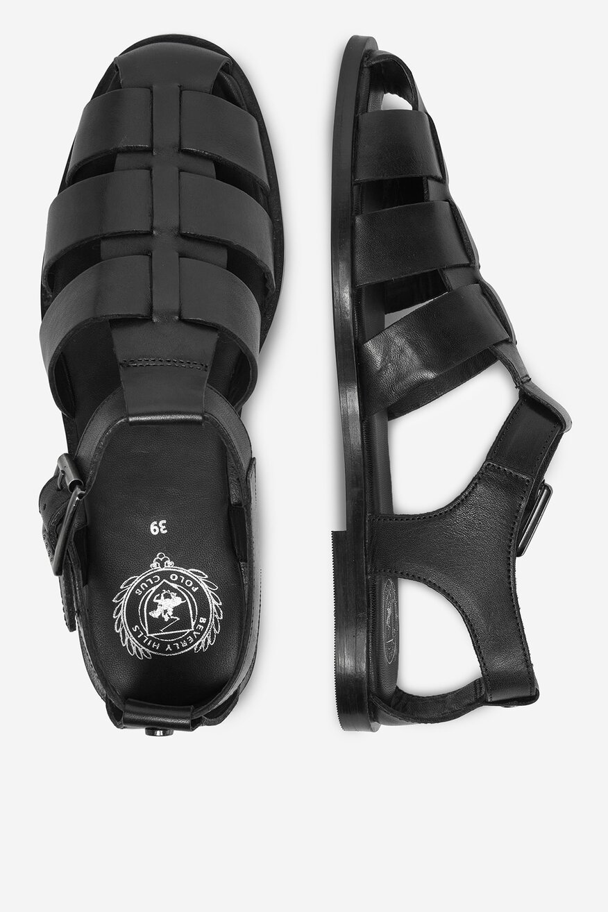 
                Beverly Hills Polo Club - Sandały skórzane - 5906751137765