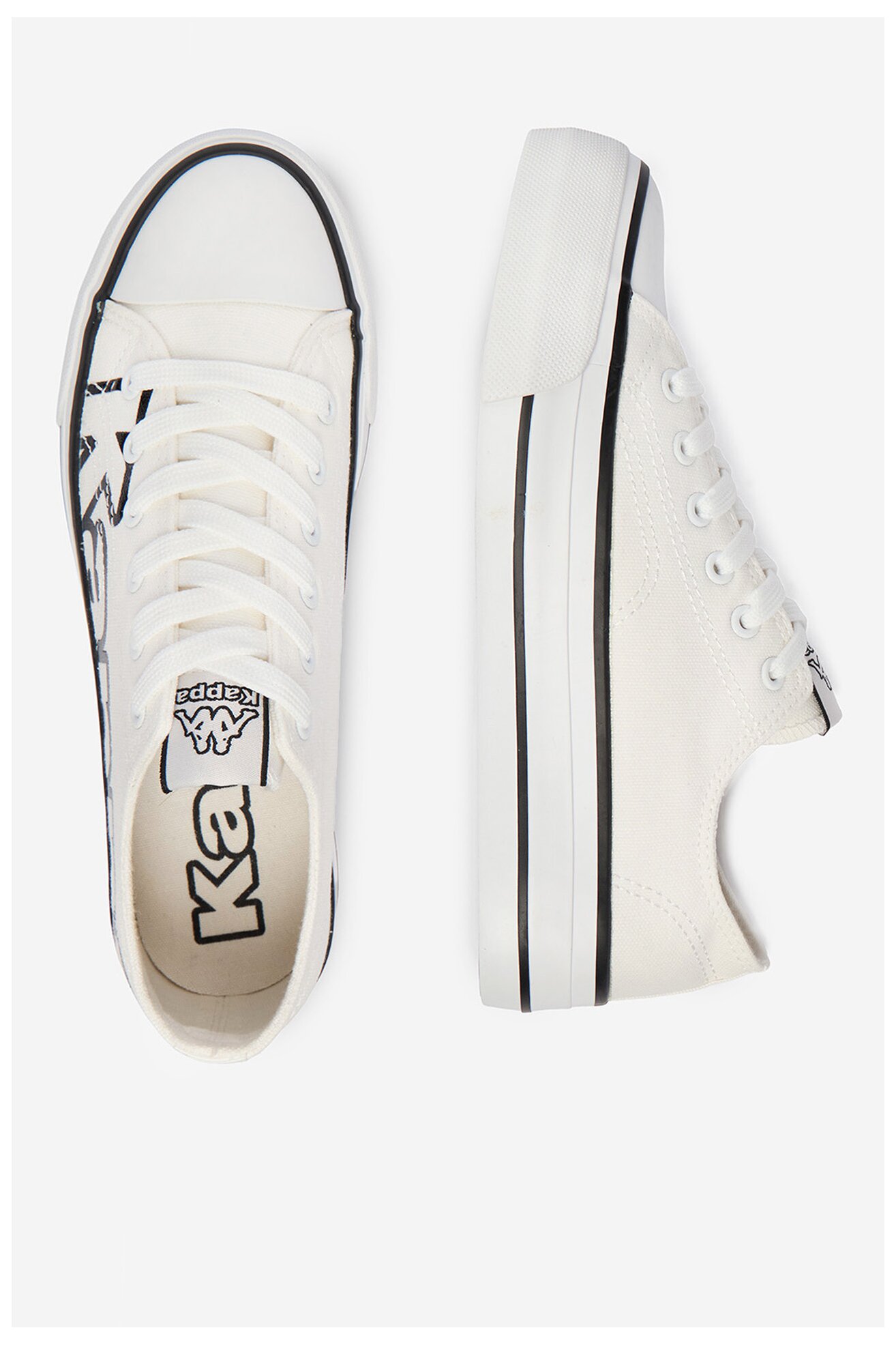 Pantofi pânză Kappa YL201409 ALB