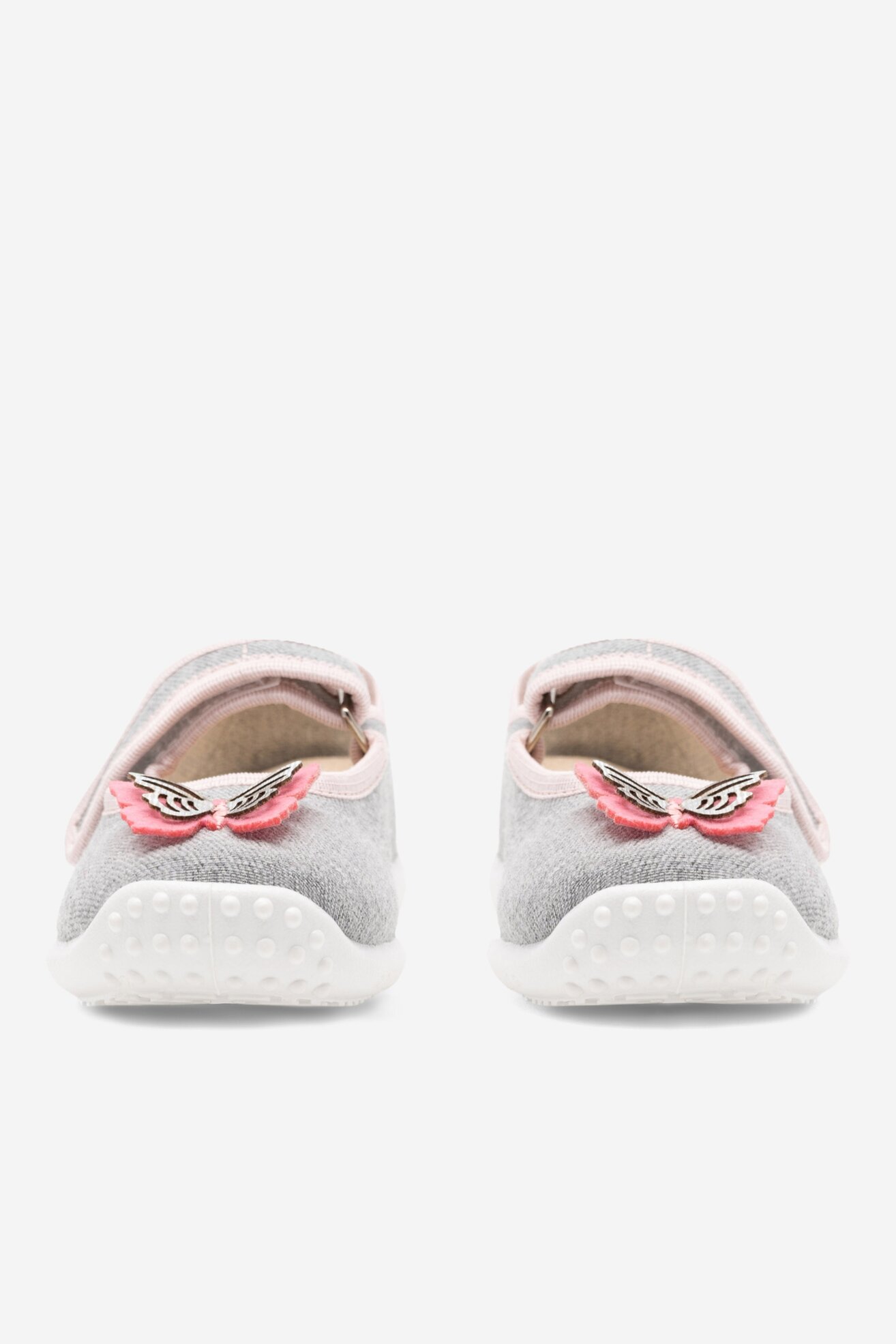 Kapcie Nelli Blu BALERINKI MOTYL III Szary