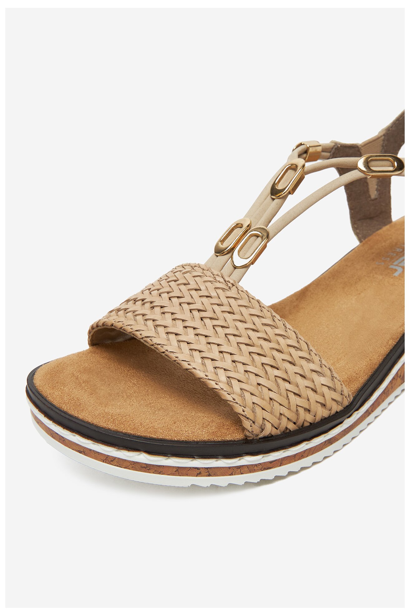 Sandały Rieker V3662-62 Beżowy