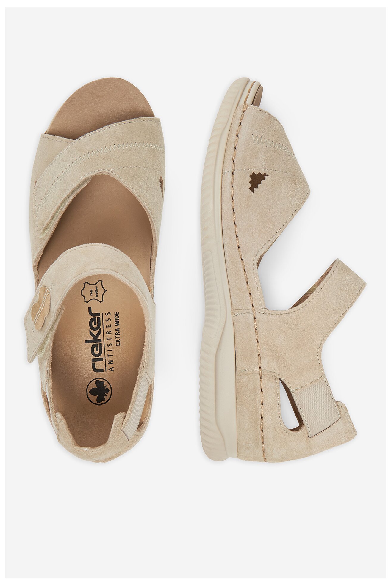 Sandały Rieker V7474-60 Beżowy