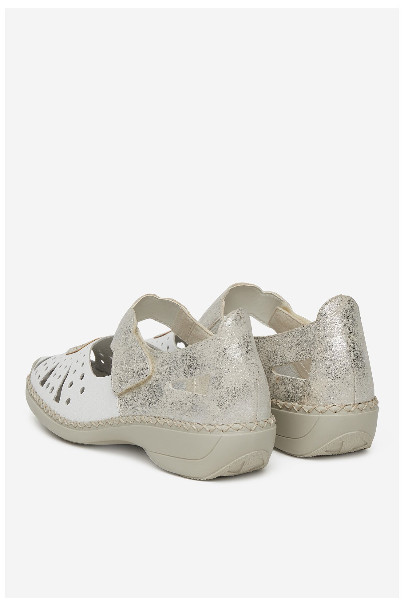 Baleriny Rieker 41368-80 Ivory