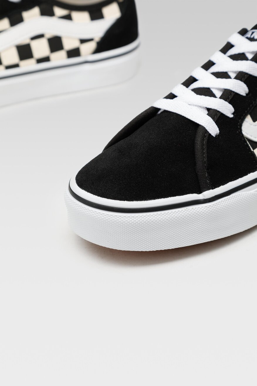 Vans - Skórzane trampki z printem - 5904248053833