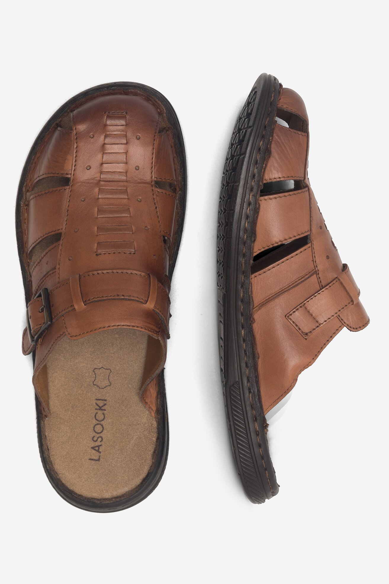 Klapki Lasocki 3691 Brązowy jasny
