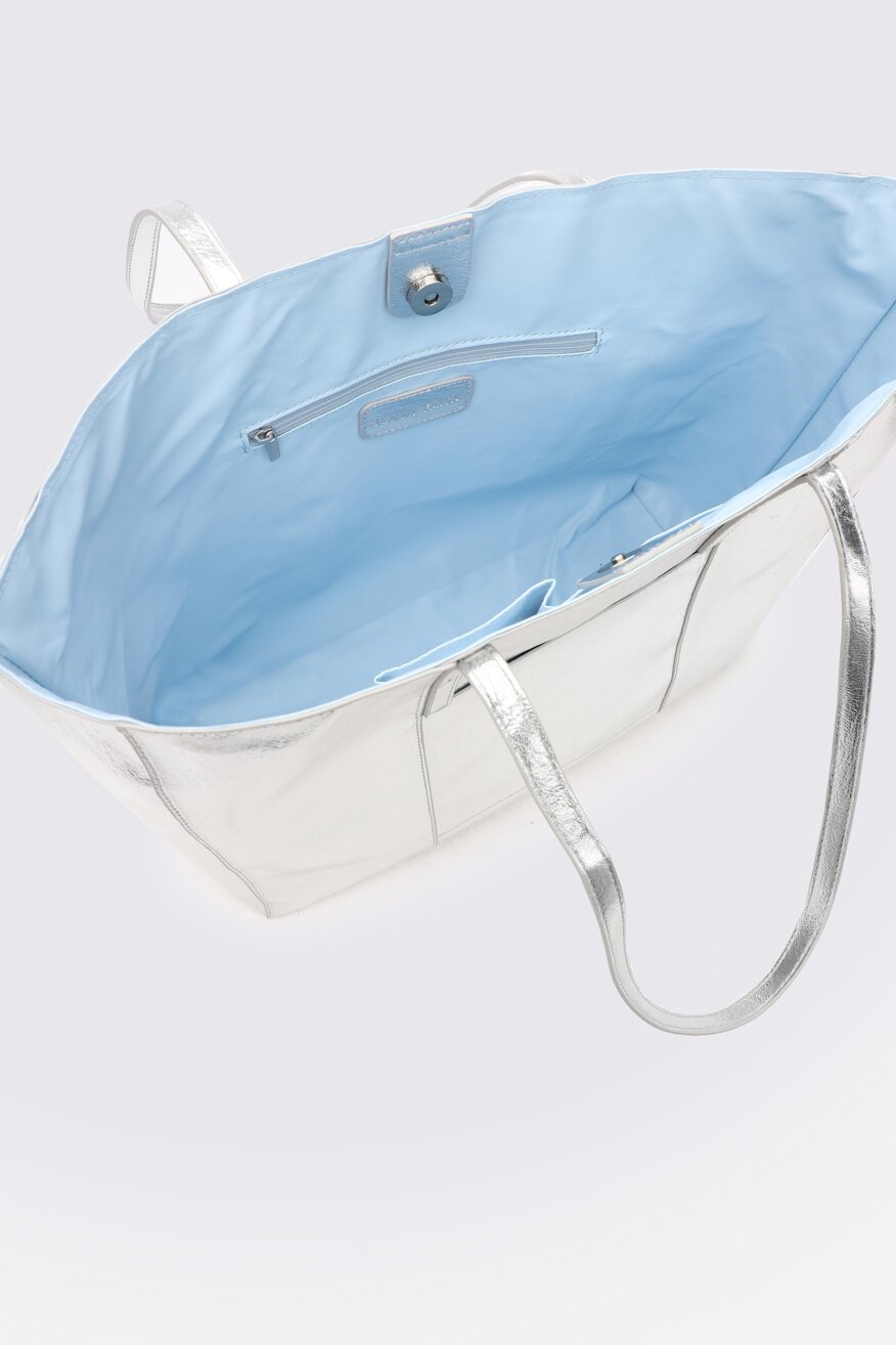 
                Jenny Fairy - Torebka metaliczna srebrna - 5903698328720