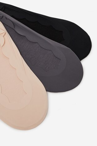 Шкарпетка NINE WEST LA_NW_4WB_009_SS25 (3-PACK) BKACK/MIX ЧОРНИЙ