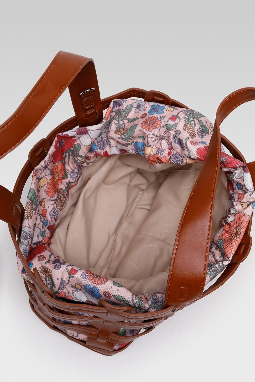 Jenny Fairy - Torebka shopper z printem brązowa - 5904248559274
