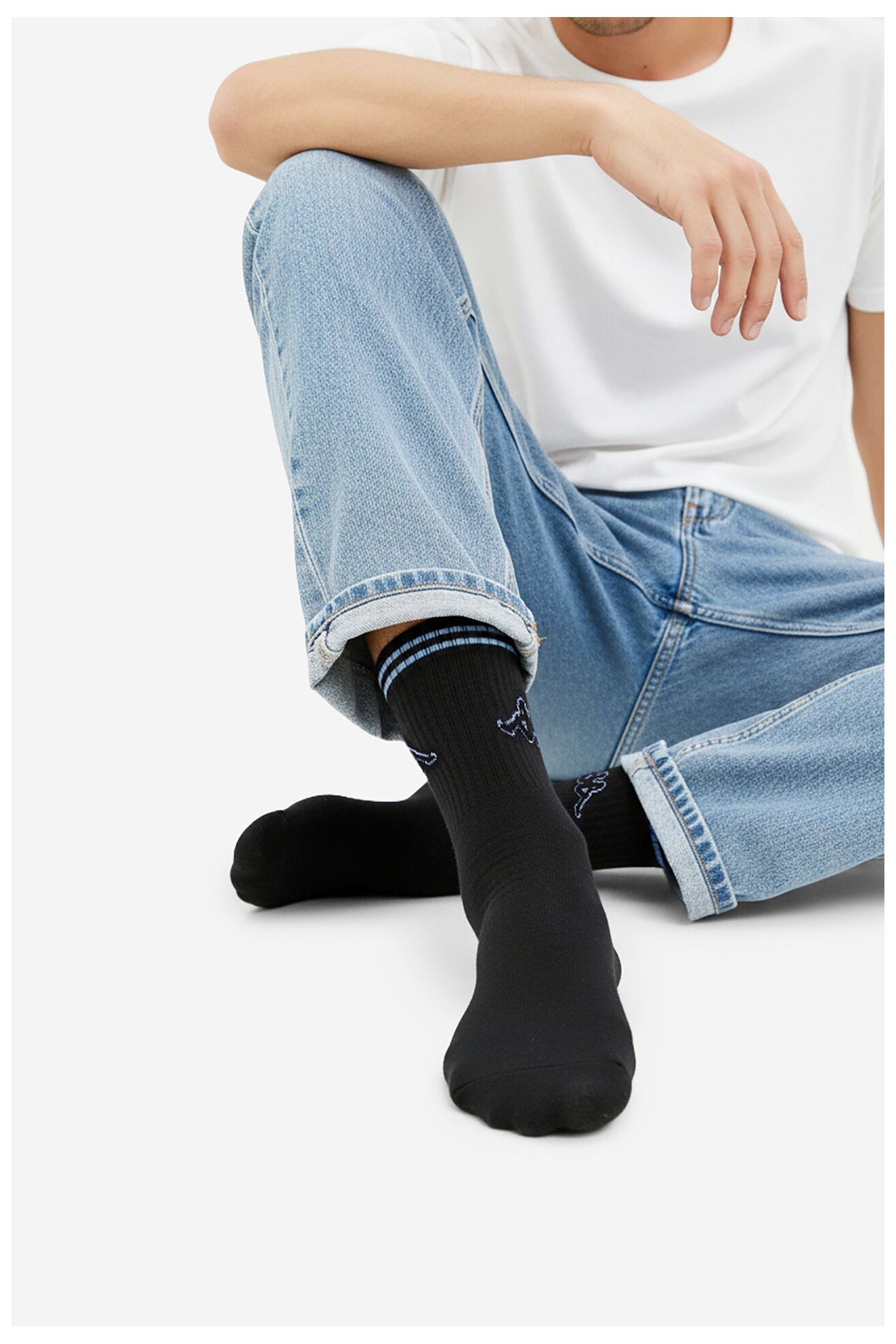 Шкарпетка Kappa CEO_KR_KAPPA_ 006_W_AW25 (3 -PACK) ЧОРНИЙ