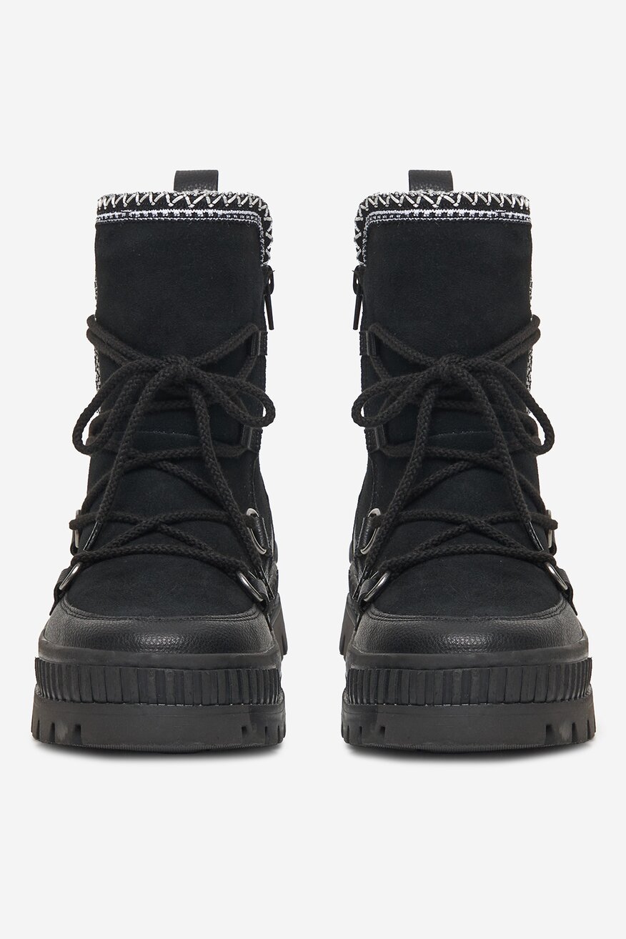 
                Rieker - Śniegowce zamszowe ocieplane - 2230085543699