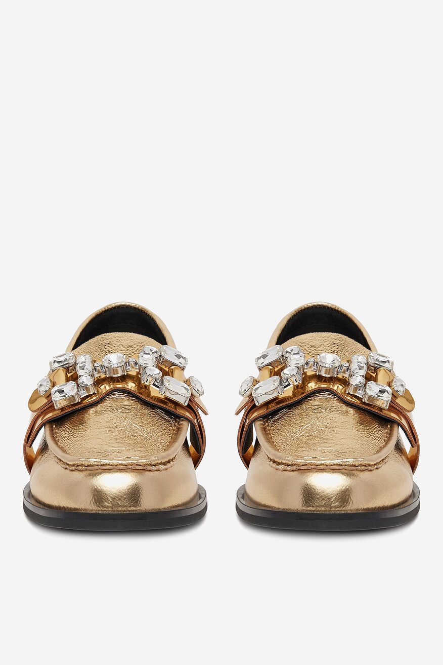 
                Мокасини EVA MINGE ЗЛАТИСТ - 5903419851766