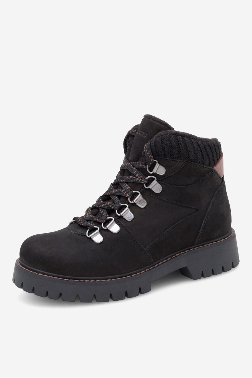 Šněrovací vyšší obuv Lasocki Young ČERNÁ - 5905588186410