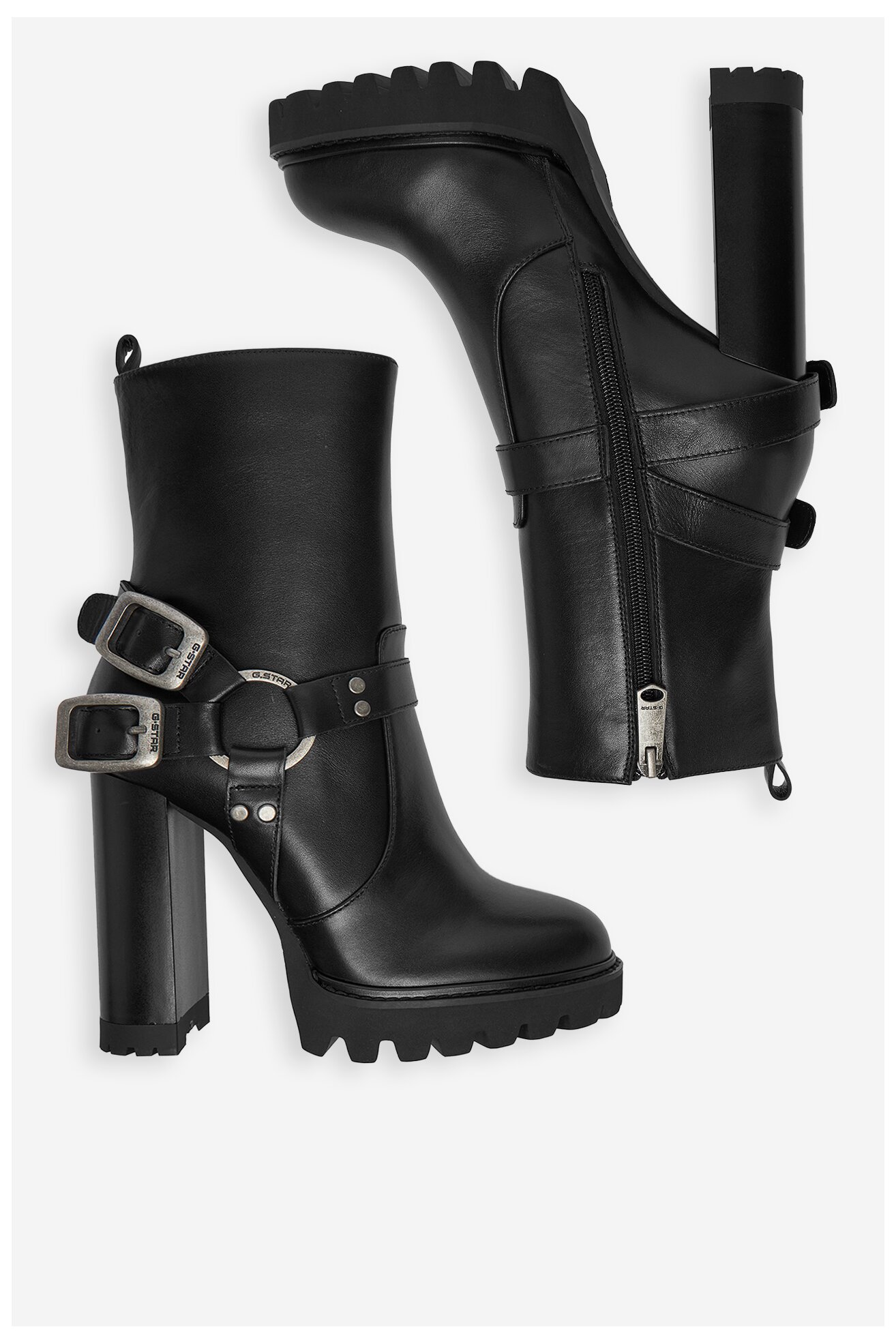 Bokacsizma G-STAR RAW EO-LING-LT2560-227 FEKETE