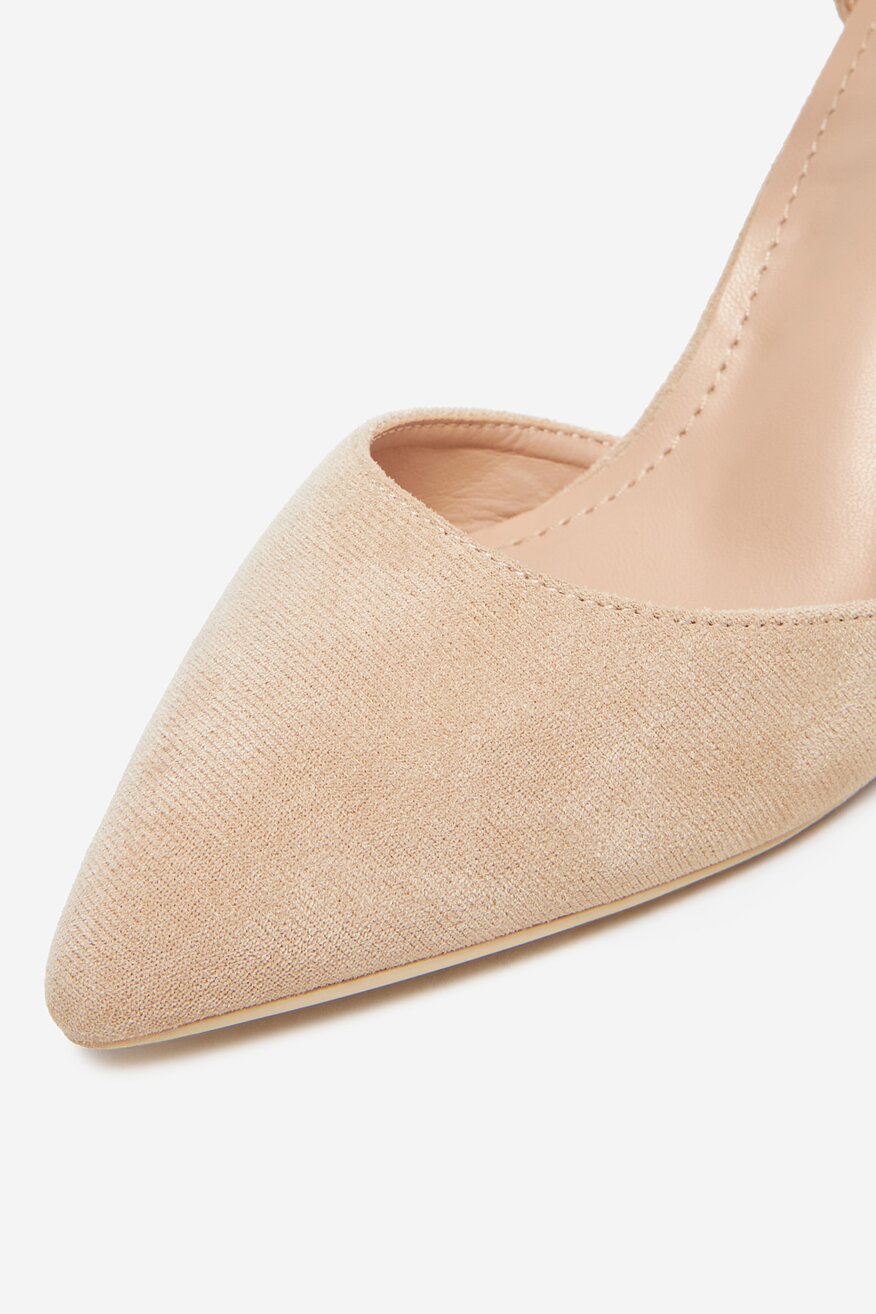 Pantofi cu toc DeeZee BEJ - 5906751079072