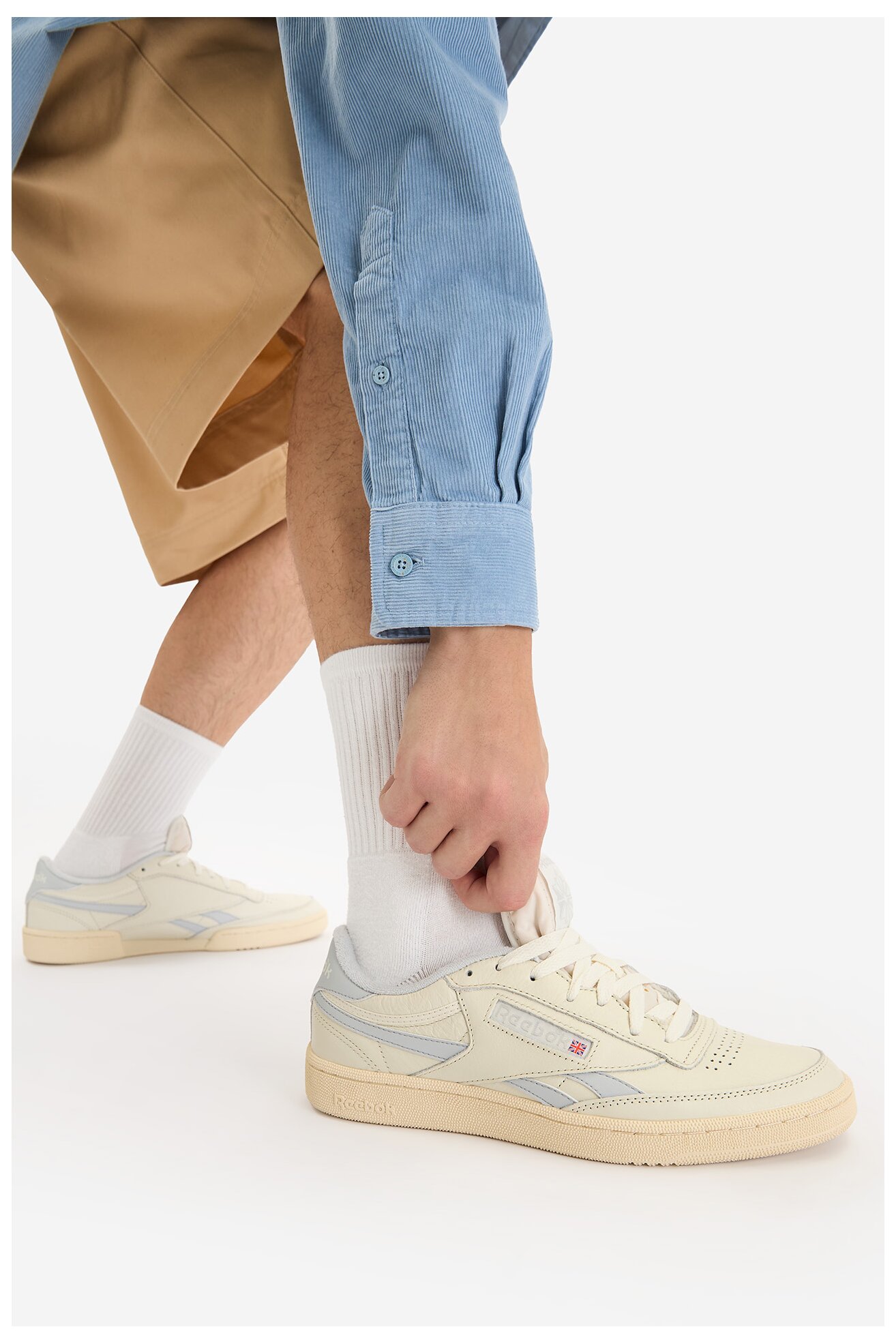 Спортни обувки Reebok EO-CLUB C REVENGE VINTAGE 100233963 КРЕМАВ