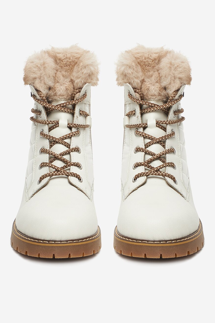 Remonte - Trzewiki skórzane ocieplane - 2230085560979